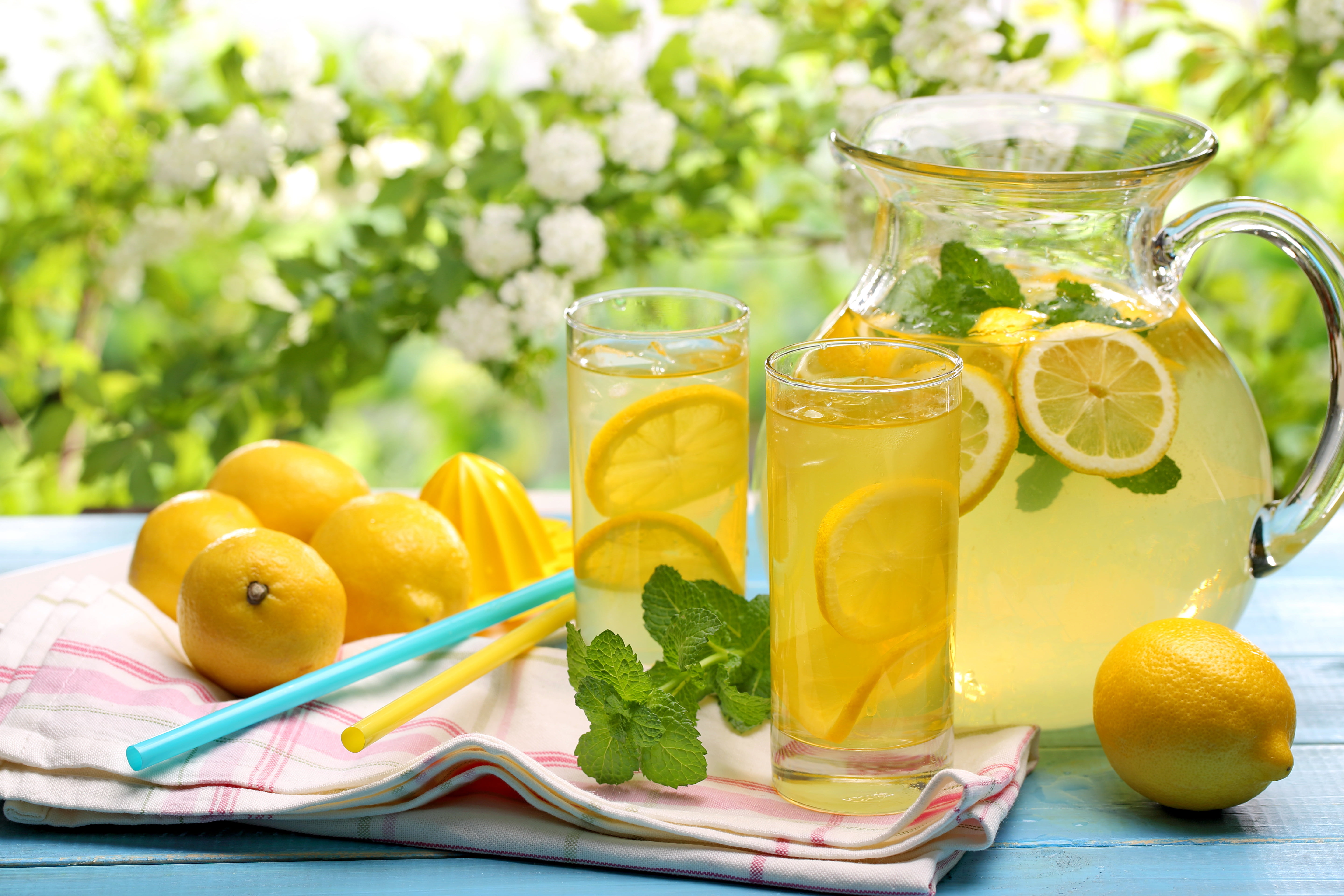yellow, drinking Glass, slice, glass, lemon, antioxidant, lemons, wood - Material, glass - Material, flowers, herb, healthy Eating, orange - Fruit, plant, HD Wallpaper