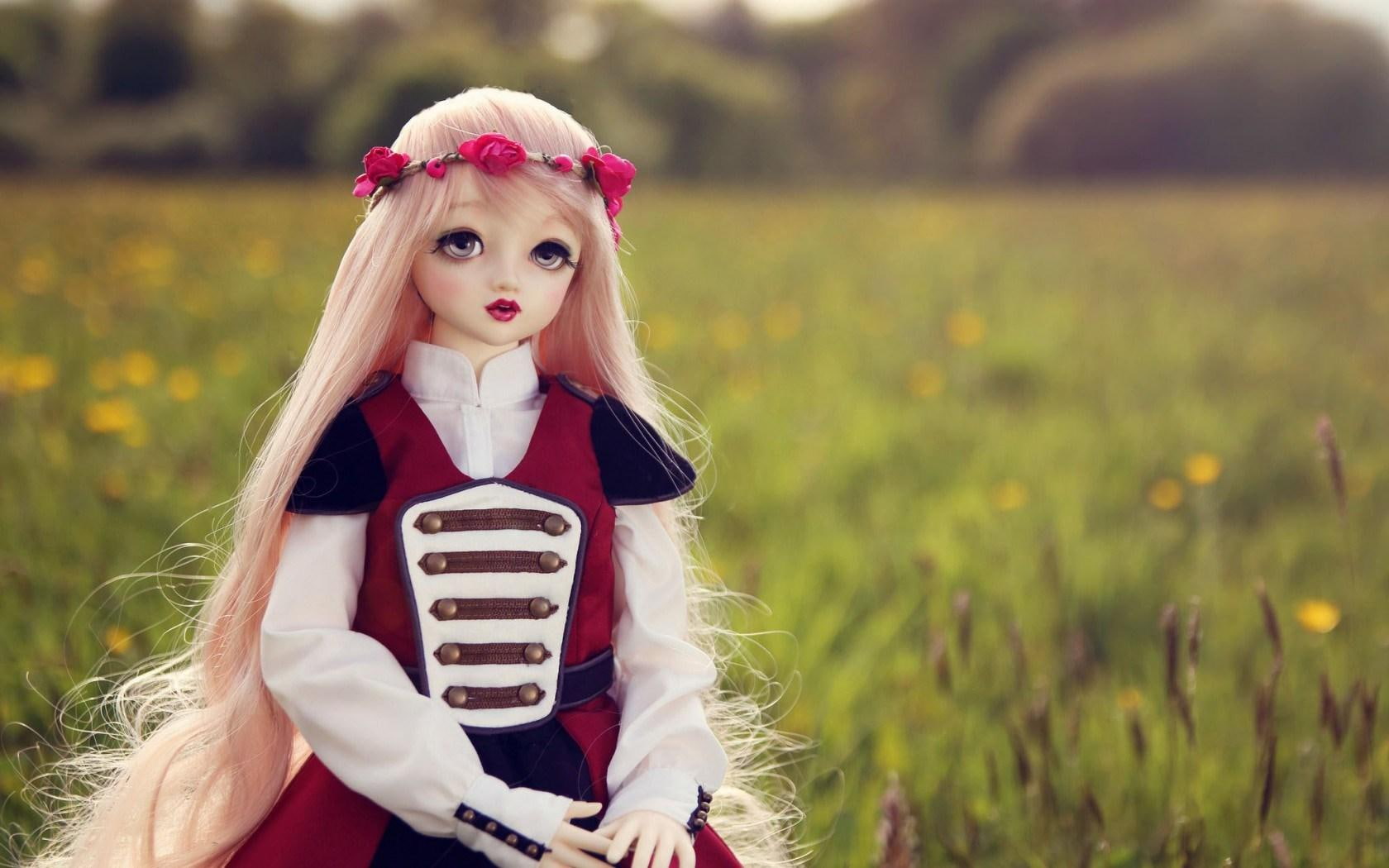 doll, 720P, blonde, bokeh, HD Wallpaper