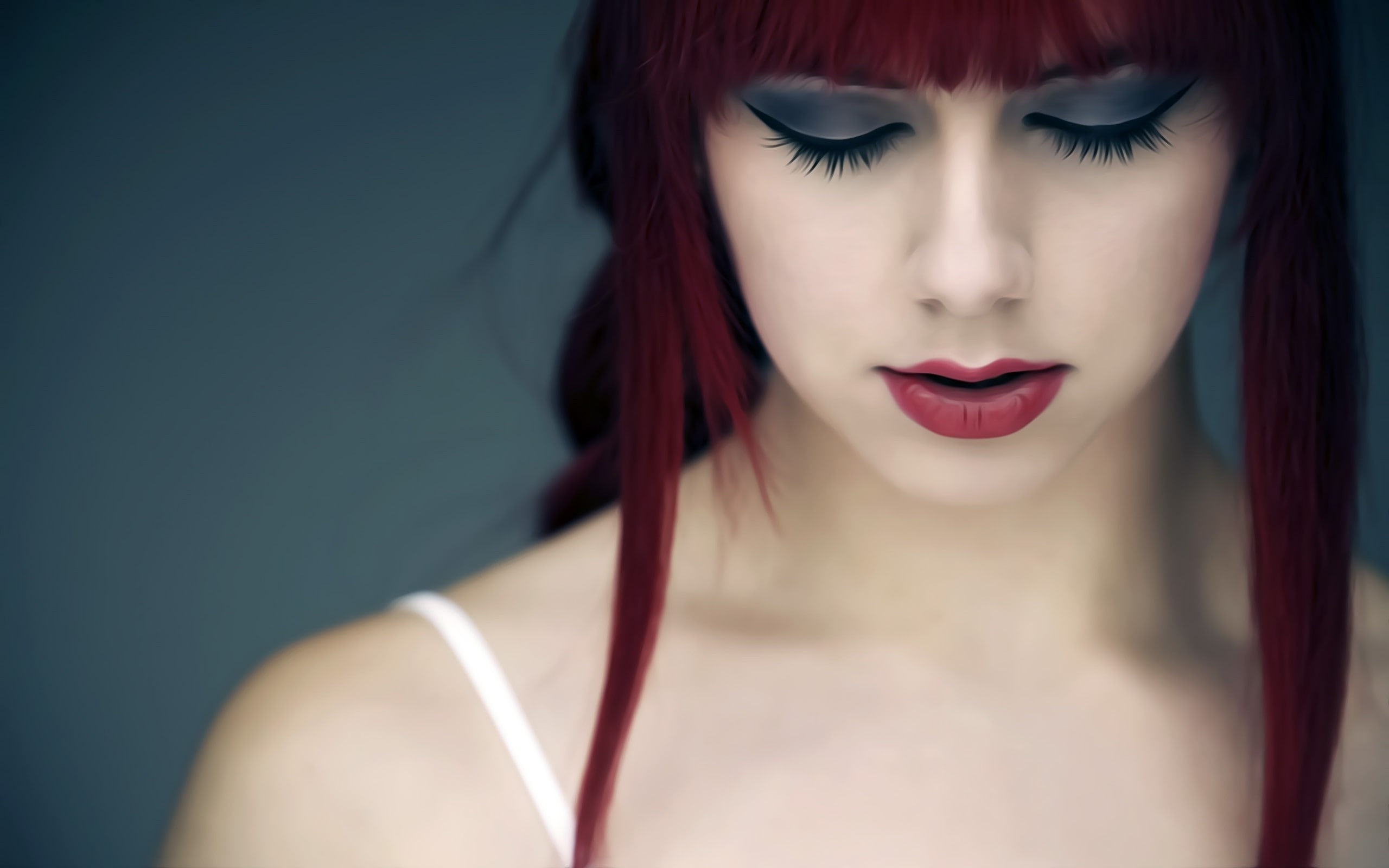 artwork, 2K, women, Readhead, HD Wallpaper