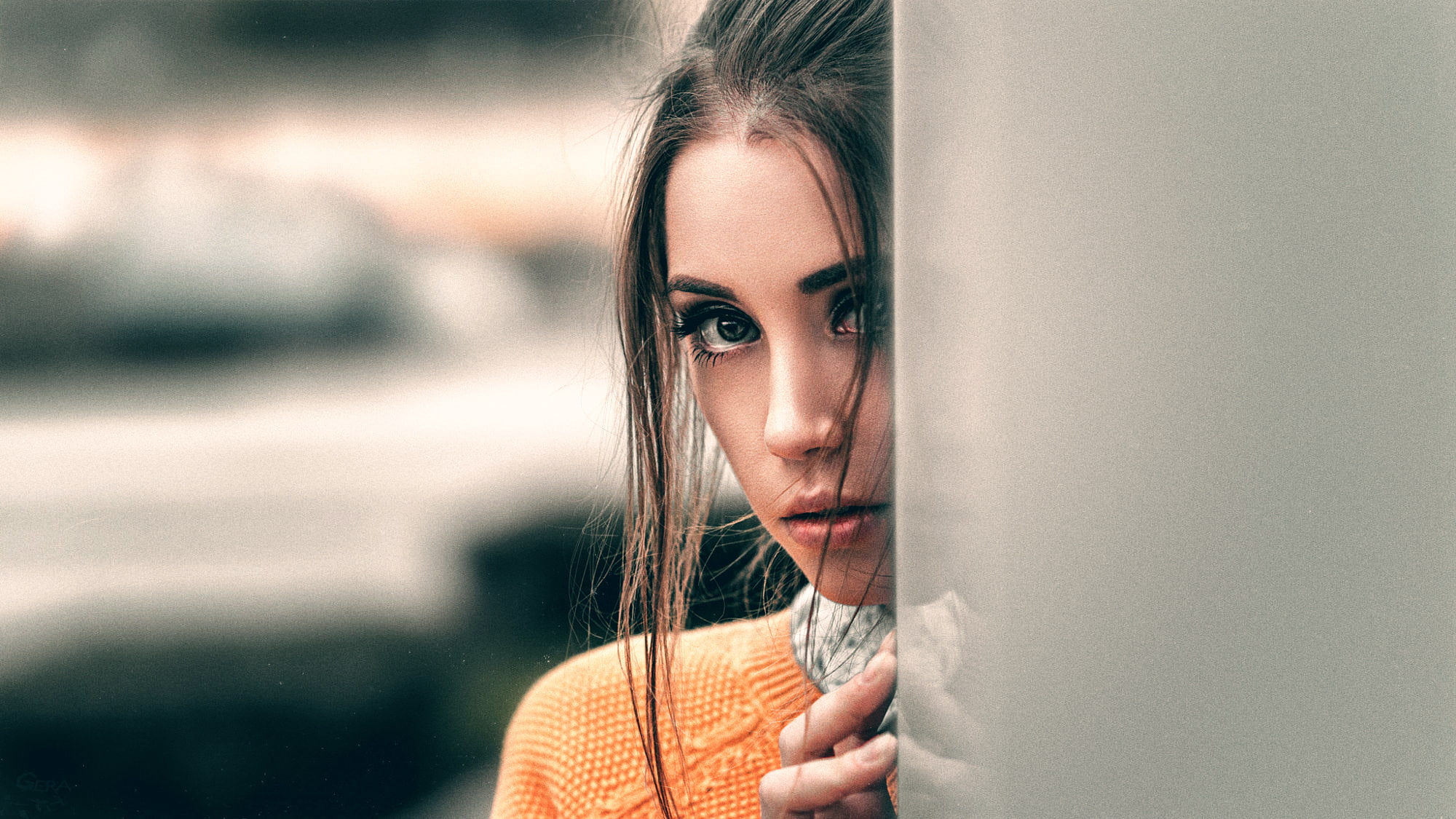 1080P, look, George Chernyadev, portrait, Kseniya Kokoreva, HD Wallpaper