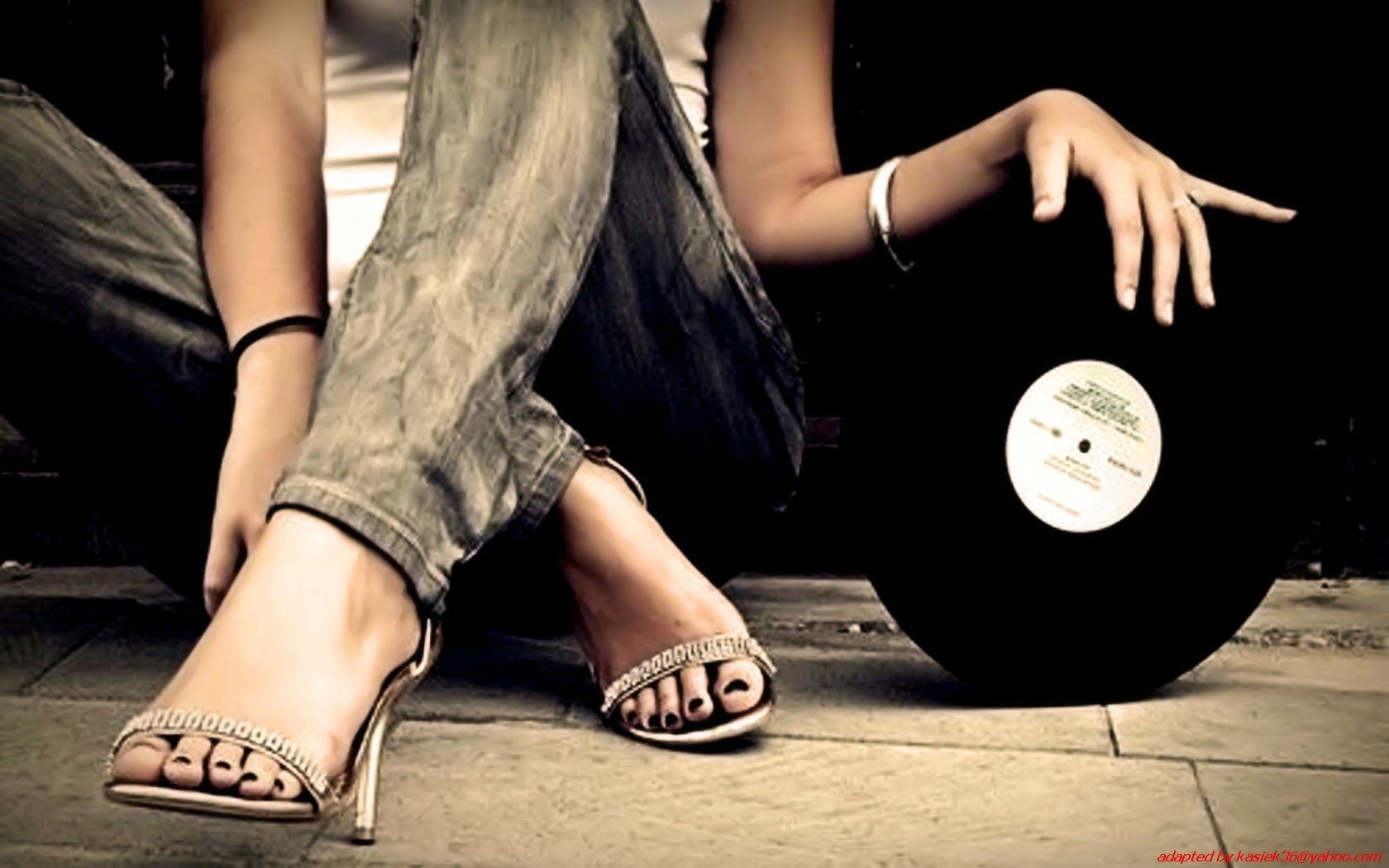 toes, vinyl, pedicure, women, feet, 720P, HD Wallpaper