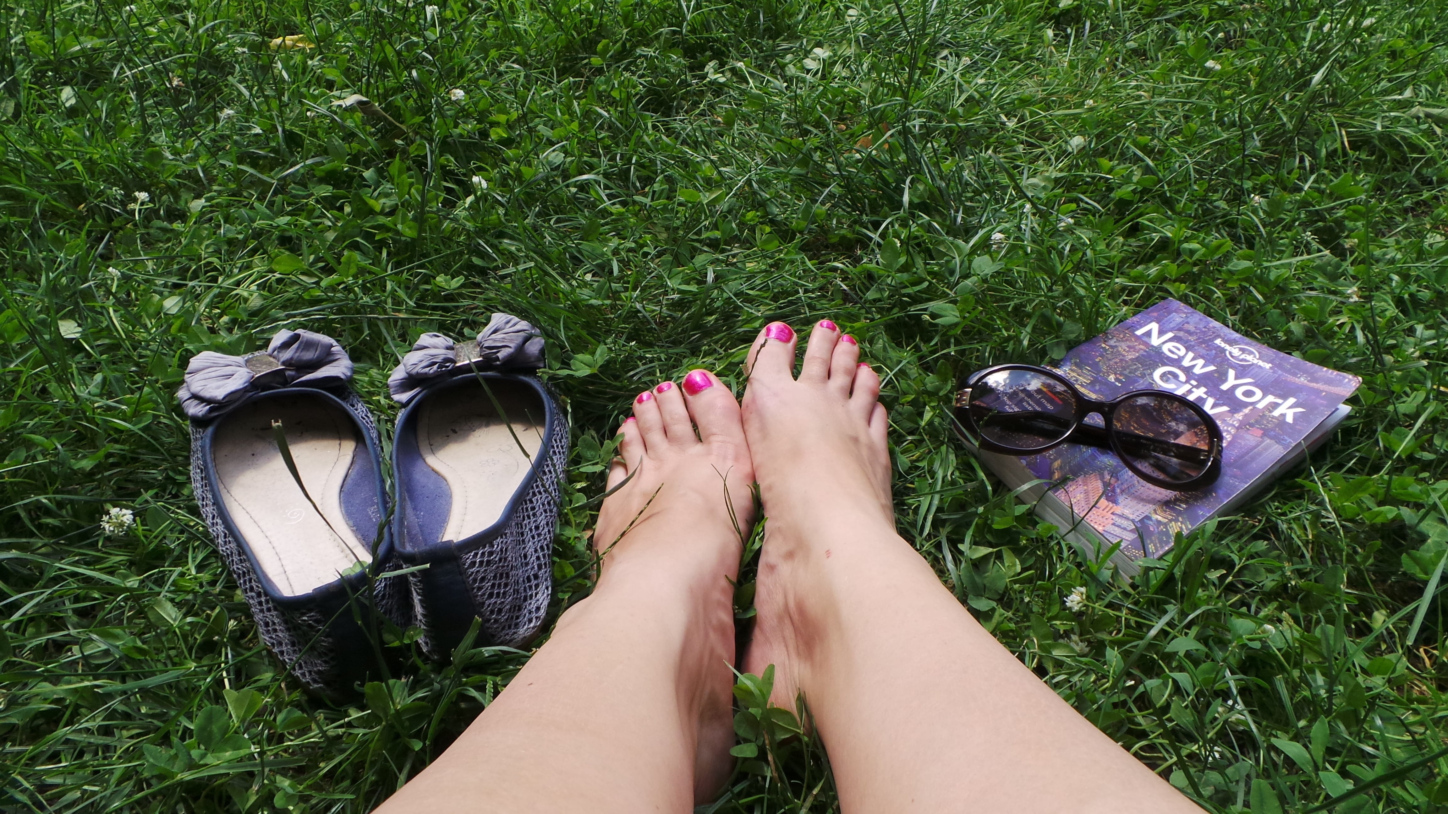 women, shoe, travel guide, field, beside, day, lazy, sunglasses, human body part, s, grass, personal perspective, pedicure, park, nail, green color, plant, HD Wallpaper