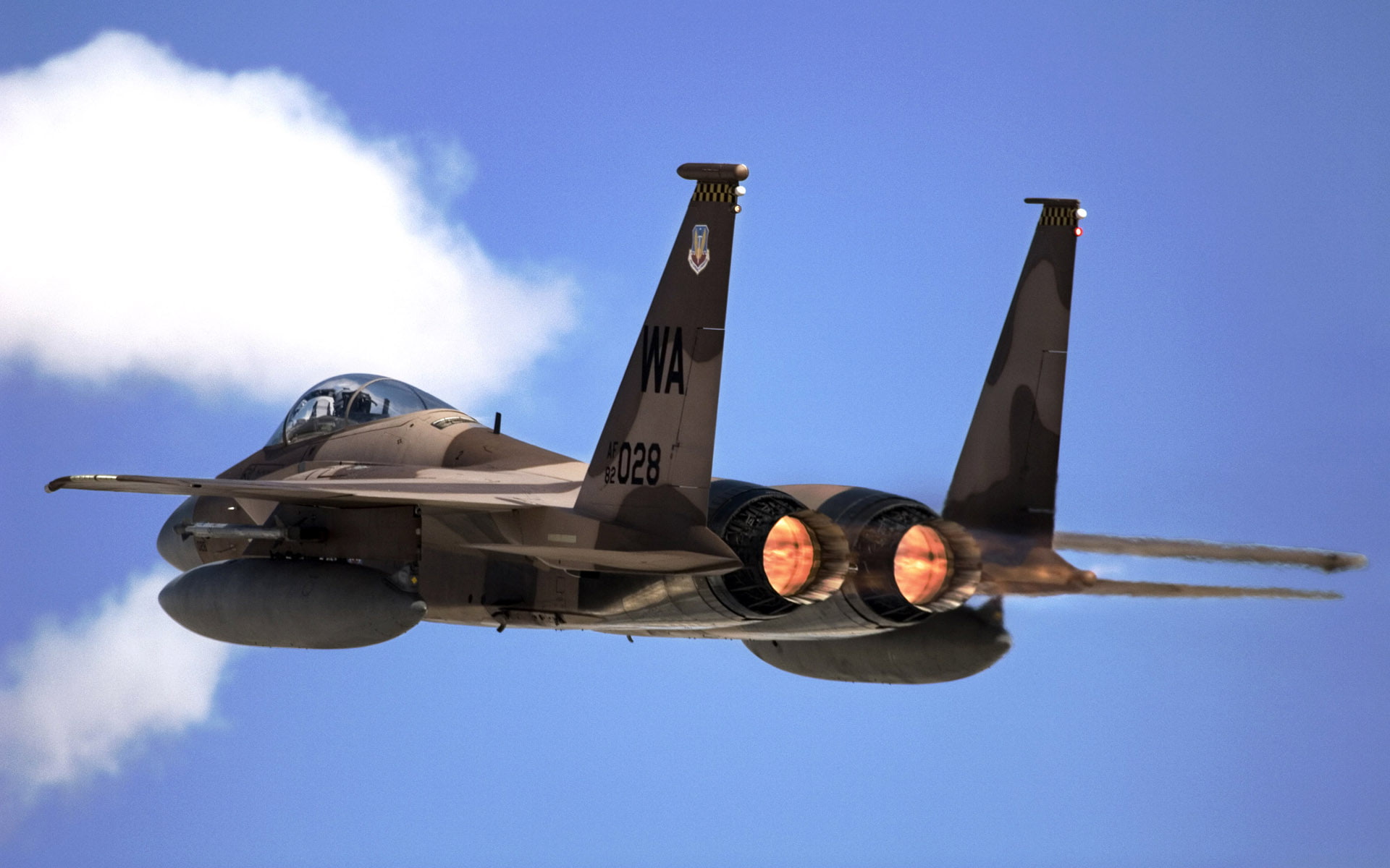 jet, 1080P, nellis, from, f, force, eagle, base, air, gray, brown, HD Wallpaper
