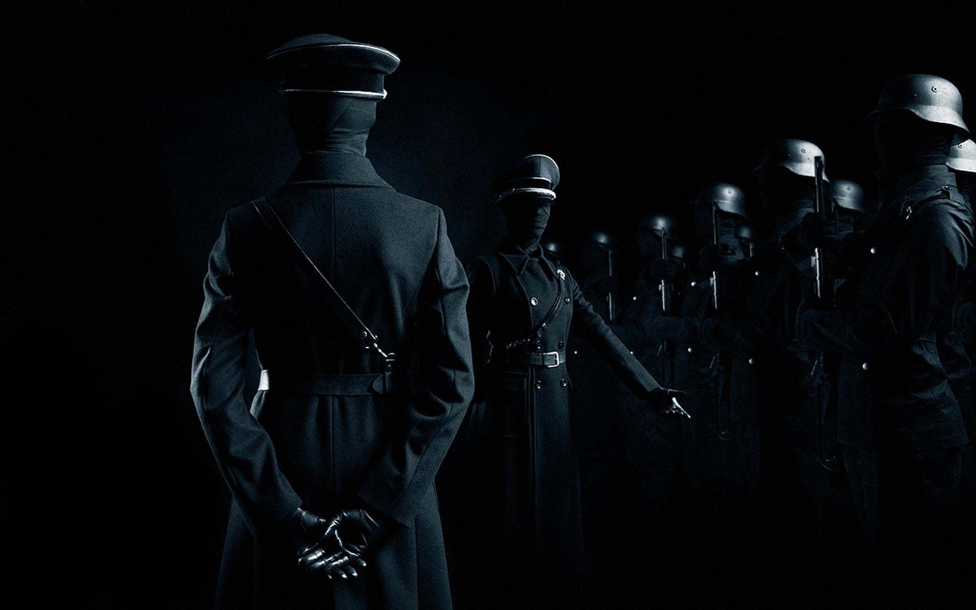 armed Forces, mannequin, uniform, police Force, human representation, special Forces, people, officer, coat, dark, aggression, terrorism, army, black, double, HD Wallpaper