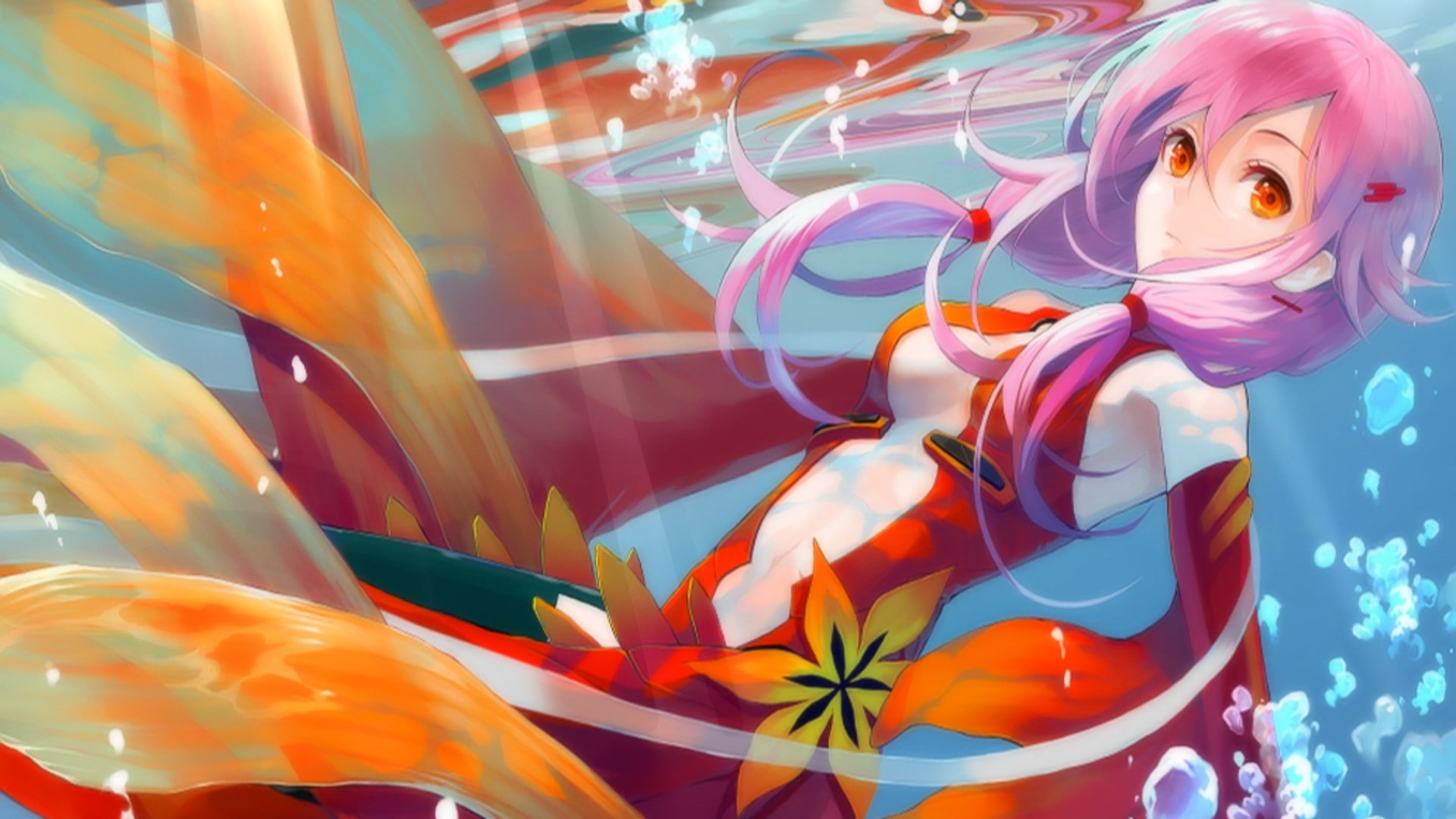 hd, ruins, hot, shading, x, cleavage, eyes, wallpa, art, panties, soft, anime, 1080P, blue, underwear, girls, hair, HD Wallpaper
