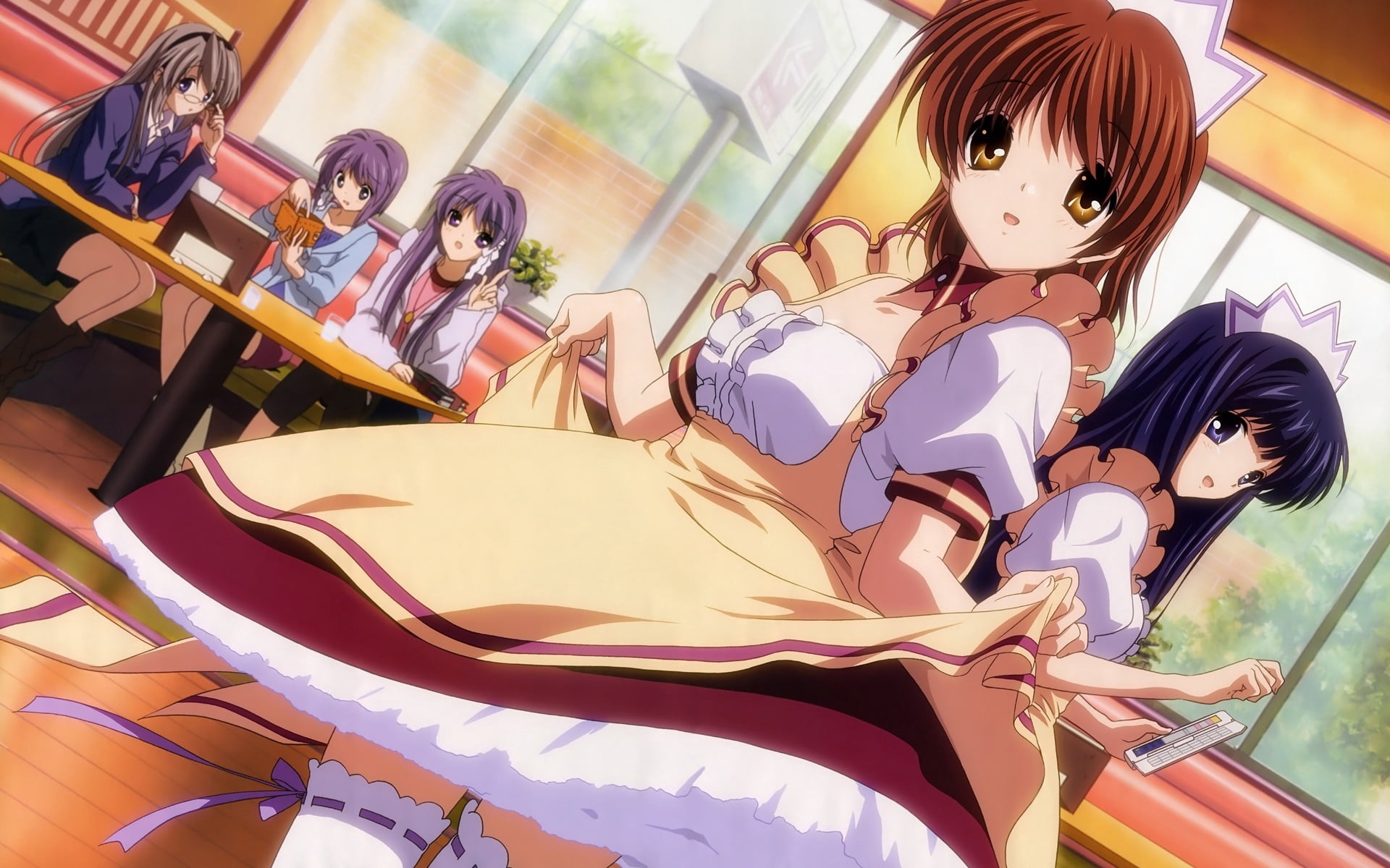 lifestyles, girls, sunlight, women, 1080P, brown, order, summer, s, fun, human representation, outdoors, teenage Girls, indoors, computer Graphic, high angle view, HD Wallpaper