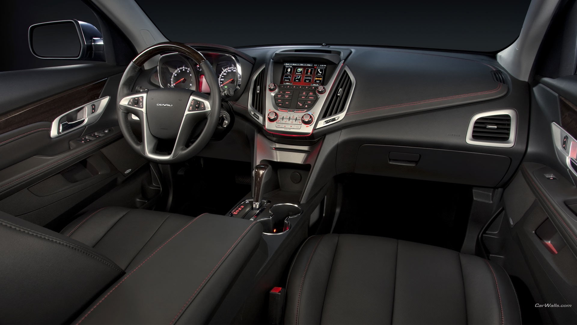 luxury, gearshift, dashboard, mode of transportation, steering wheel, GMC Terrain Denali, control panel, motor vehicle, vehicle, speedometer, GMC, car interior, HD Wallpaper