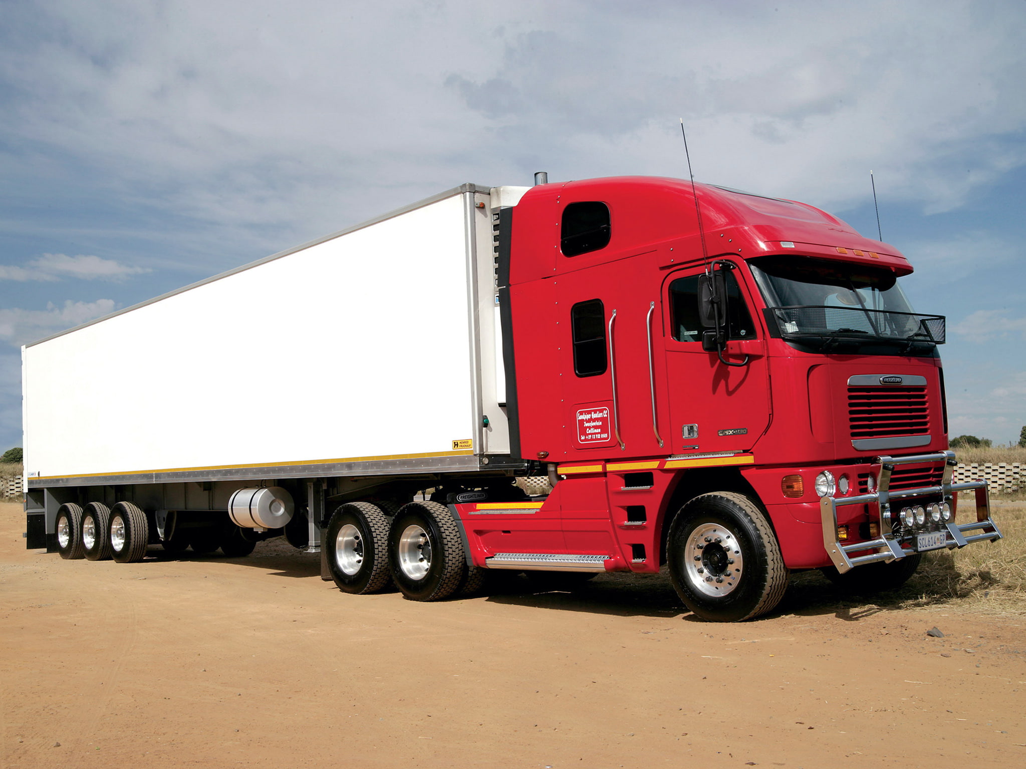 freightliner, 1998, semi, za spec, 1080P, argosy, tractor, HD Wallpaper
