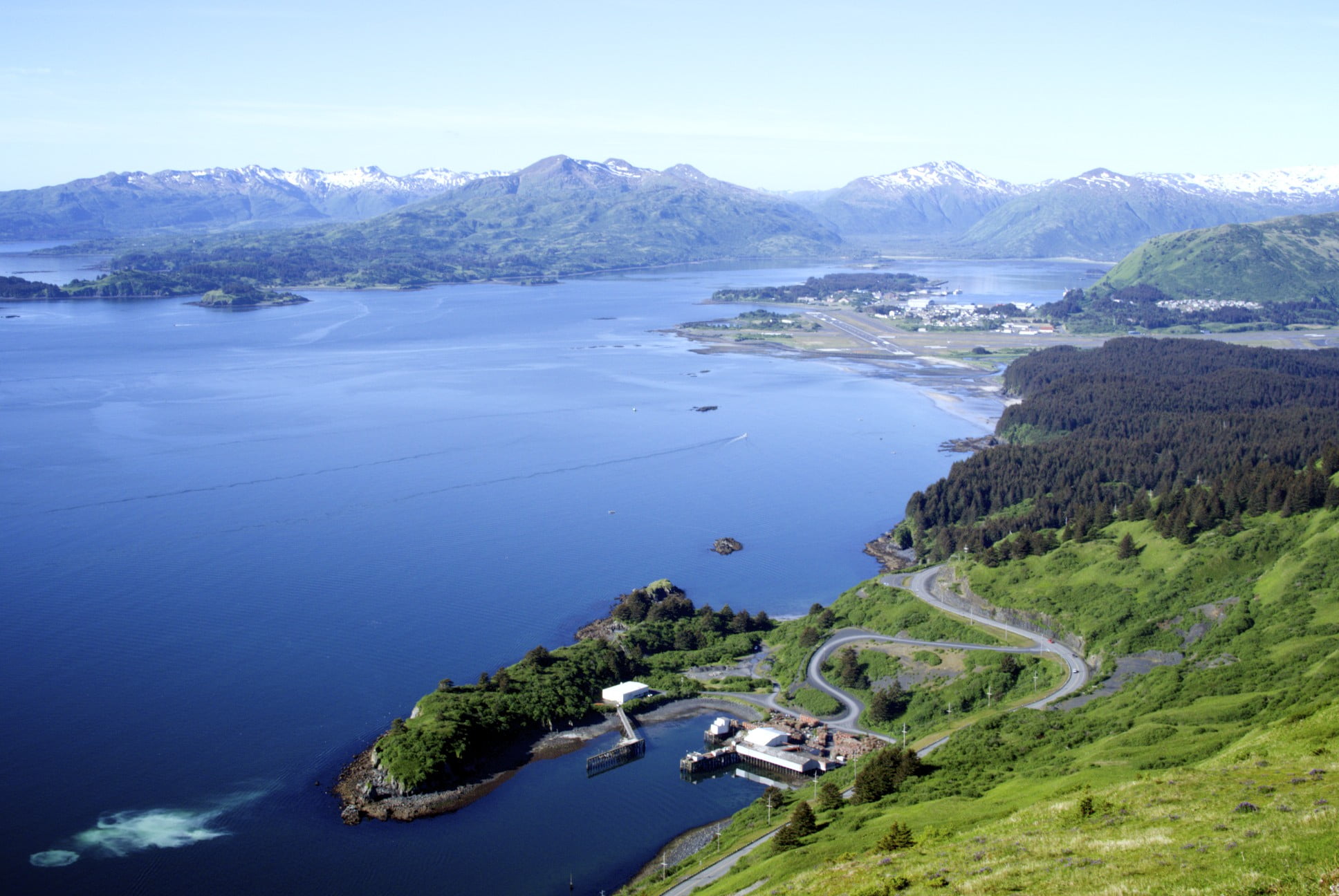 DSC, scenics, body of water, body, water, f/1.8, aerial, view, blue, Nikon 1 J2, lake, surrounded, Kodiak Alaska, summer, Pillar, mountains, nature, Nikkor, HD Wallpaper