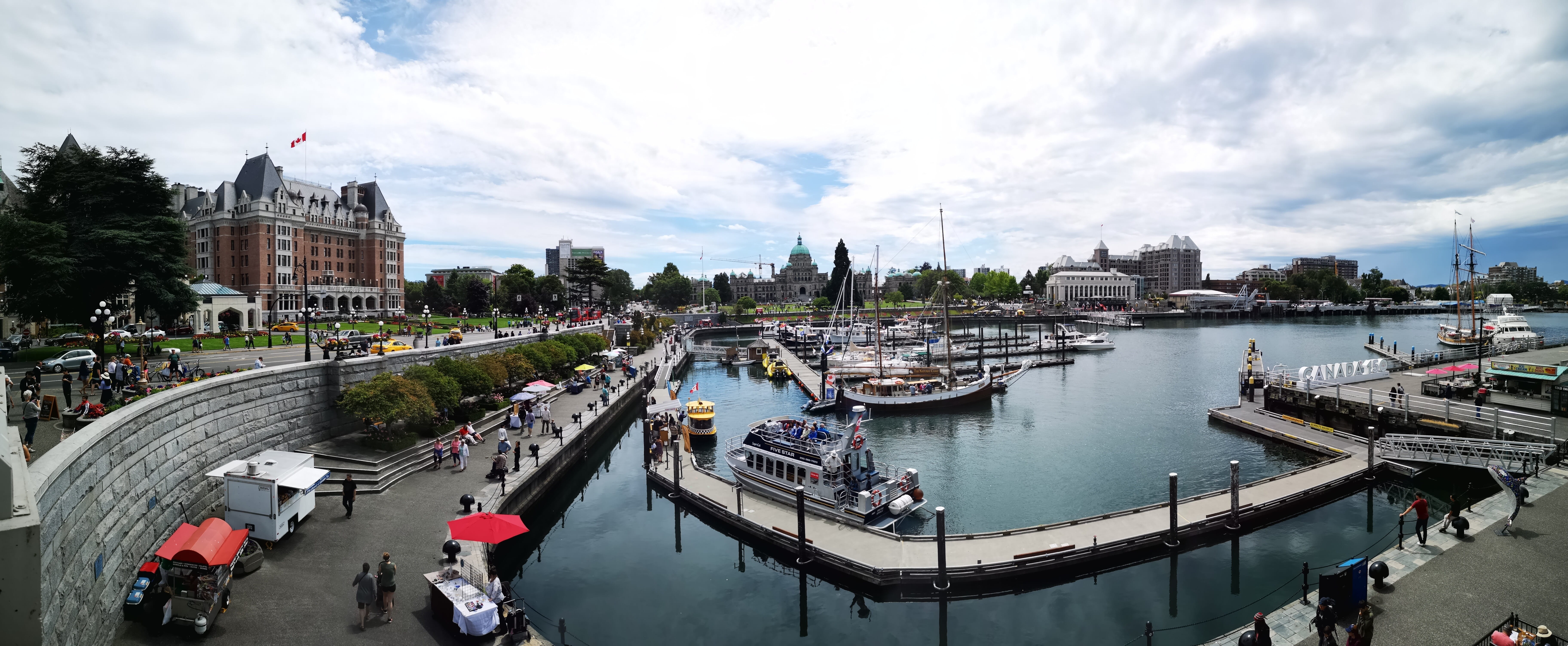 travel, cityscape, panorama, river, nature, victoria island, day, building, water, bridge - man made structure, 5K, travel destinations, moored, outdoors, HD Wallpaper