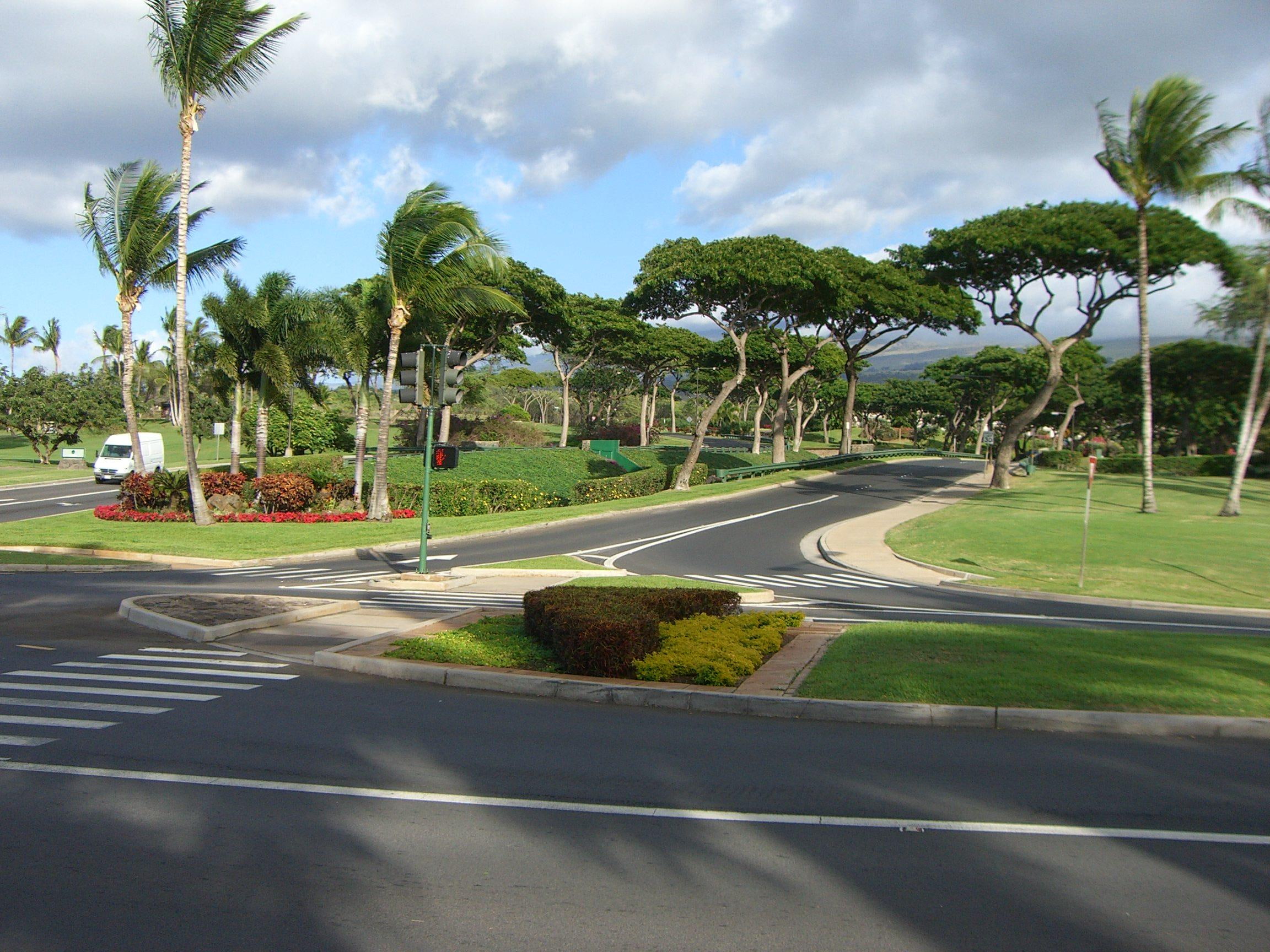 maui, grey, road, 1080P, wailea, hawaii, 3d and abstract, concrete, HD Wallpaper