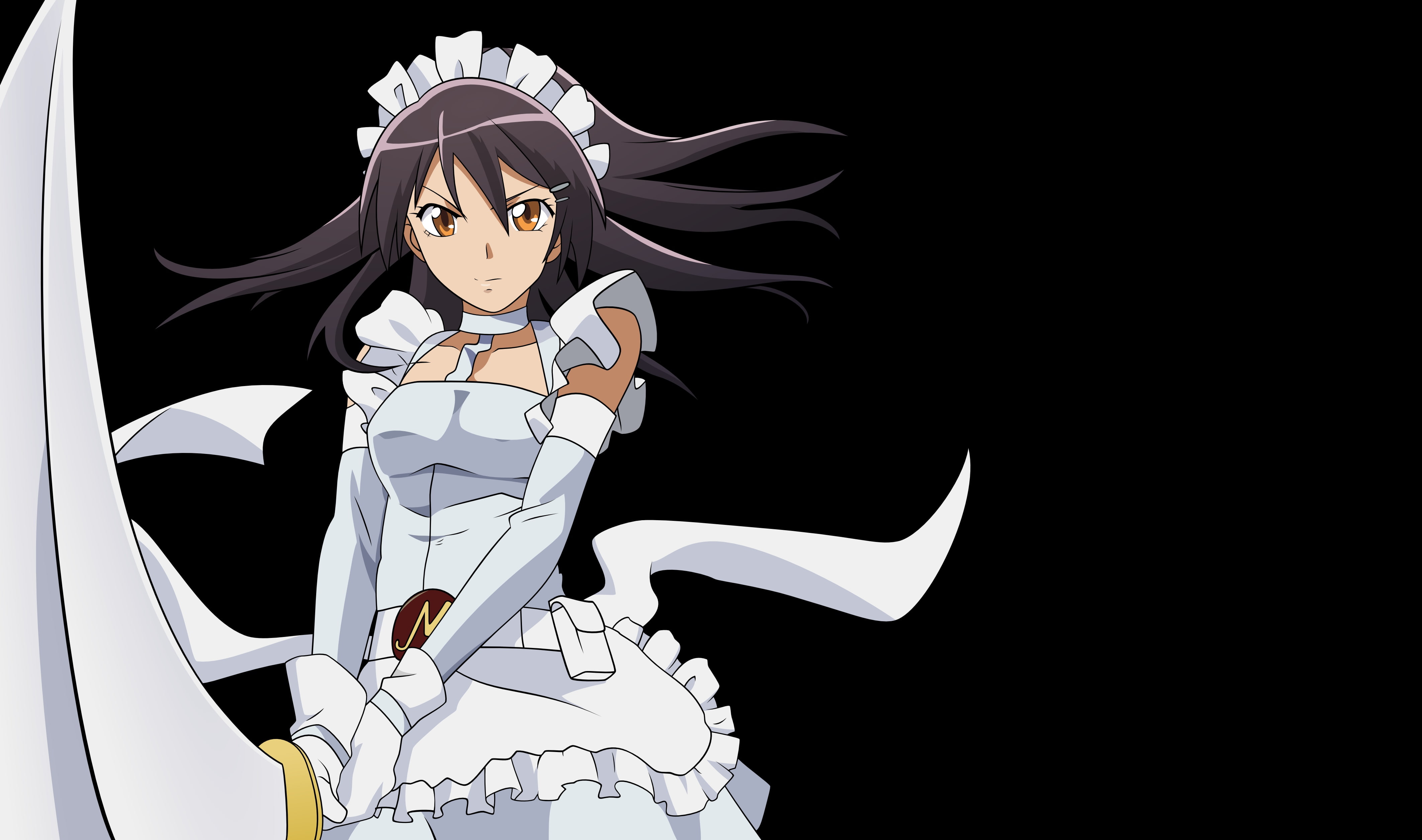 4K, transparent, katana, vector, misaki, kaichou, sama, sword, ayuzawa, maid, gloves, weapon, HD Wallpaper