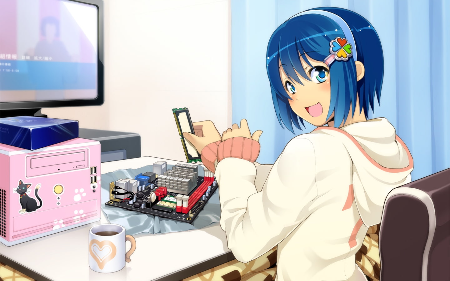 madobe, nanami, ostan, windows, 720P, technology, x, hd, Madobe Nanami, Windows 7, art, HD Wallpaper