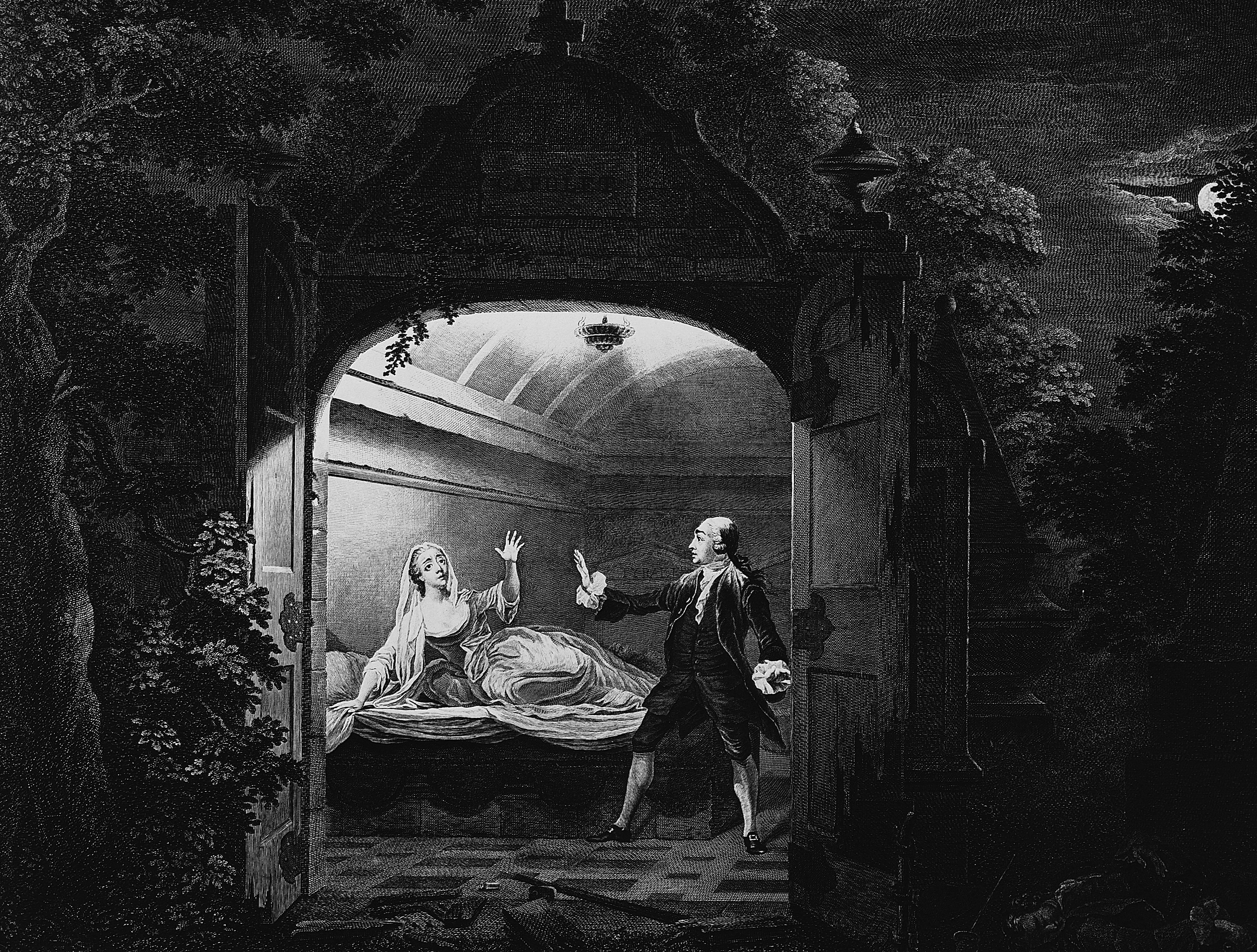 1765, Mr Garrick and Miss Bellamy, in the characters, of Romeo and Juliet, 2K, HD Wallpaper