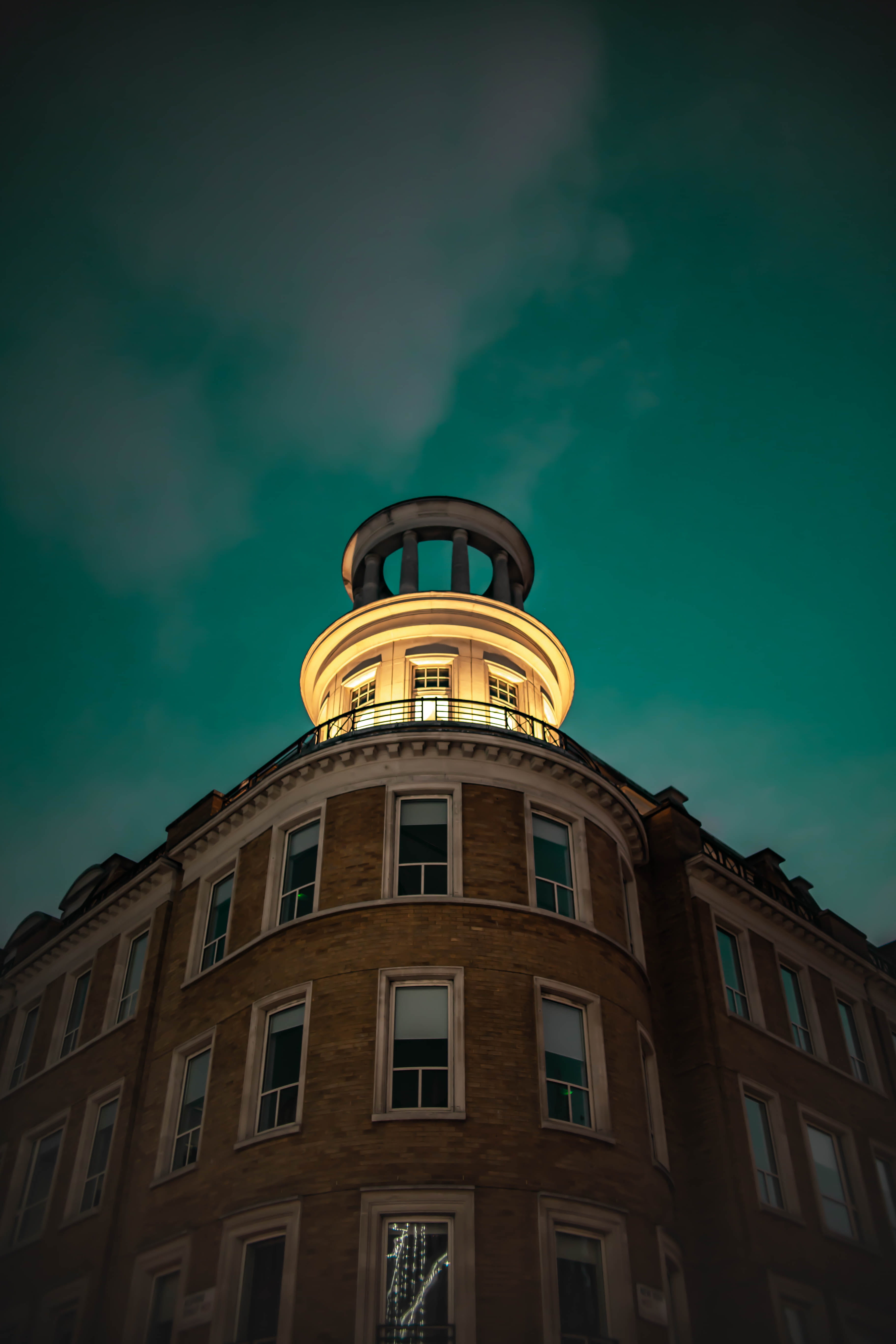 dusk, illuminated, urban, 5K, night, architecture, covent garden, blue, dome, nature, lighting equipment, corner, lighthouse, control tower, sky, apartment, Phone HD Wallpaper