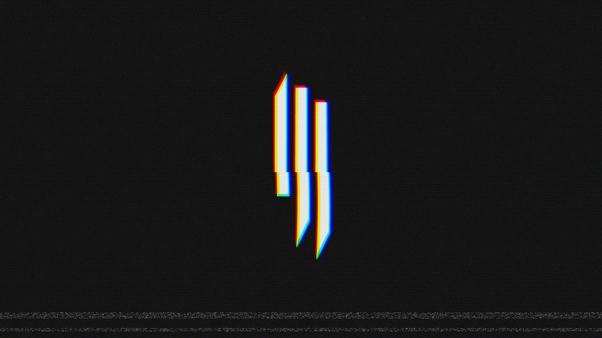 black, digital art, Skrillex, 1080P, white, HD Wallpaper