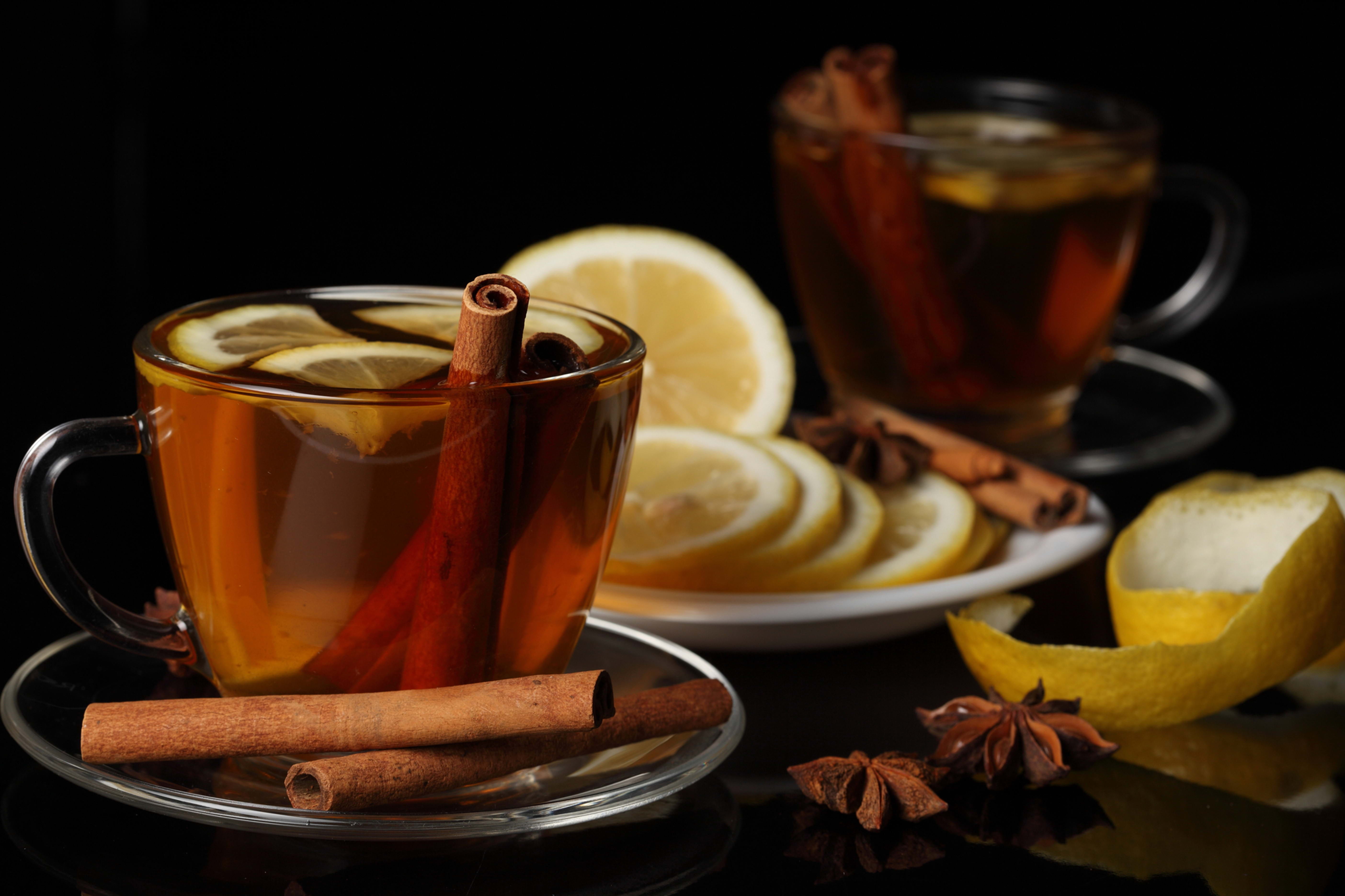 fruit, caffeine, cookie, breakfast, sweet Food, mulled Wine, wellbeing, glass, morning, wood - Material, dark, tea cup, citrus fruit, anise, close-up, lemon, HD Wallpaper