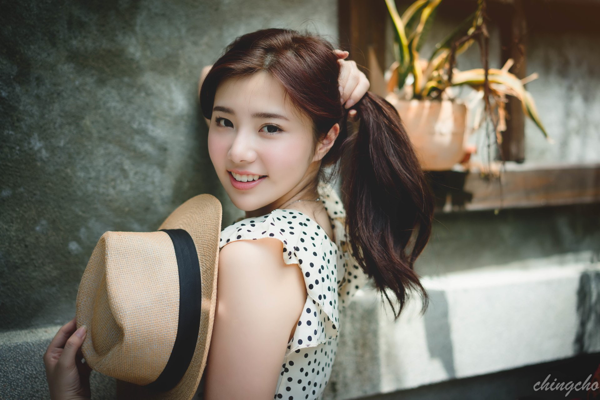 Taiwanese, Smile, Hair, Hat, Model, Asian, 1080P, Models, Chén Sīyǐng, Girl, HD Wallpaper