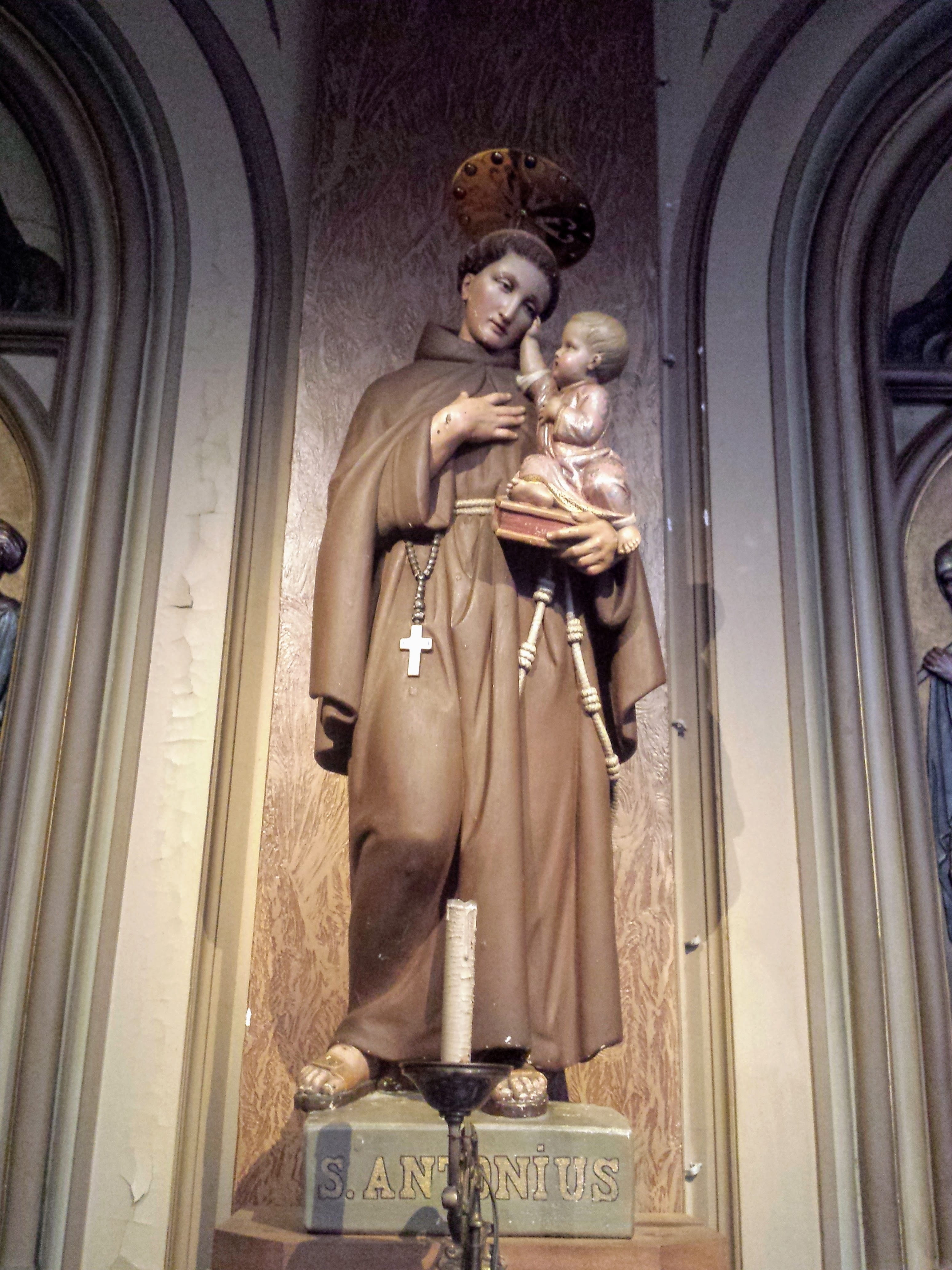 Saint Anthony, antwerp, Image, people, history, female likeness, Church, architecture, faith, christianity, spirituality, building, sint vincentius, art and craft, Phone HD Wallpaper