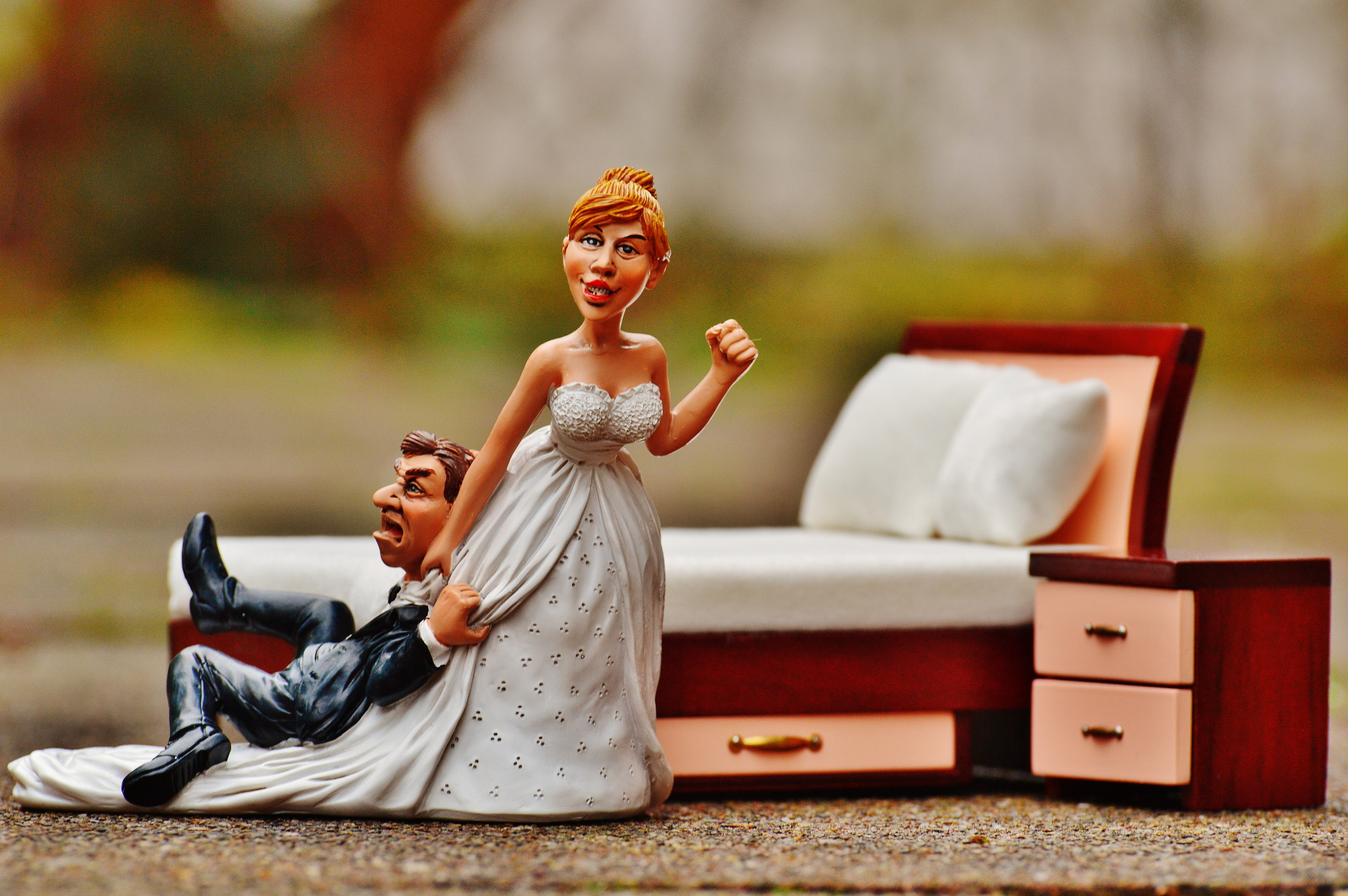 adults only, 5K, old-fashioned, wedding, smiling, two people, wedding night, sitting, wearing, before, black, to force, elegance, spouses, performance, HD Wallpaper