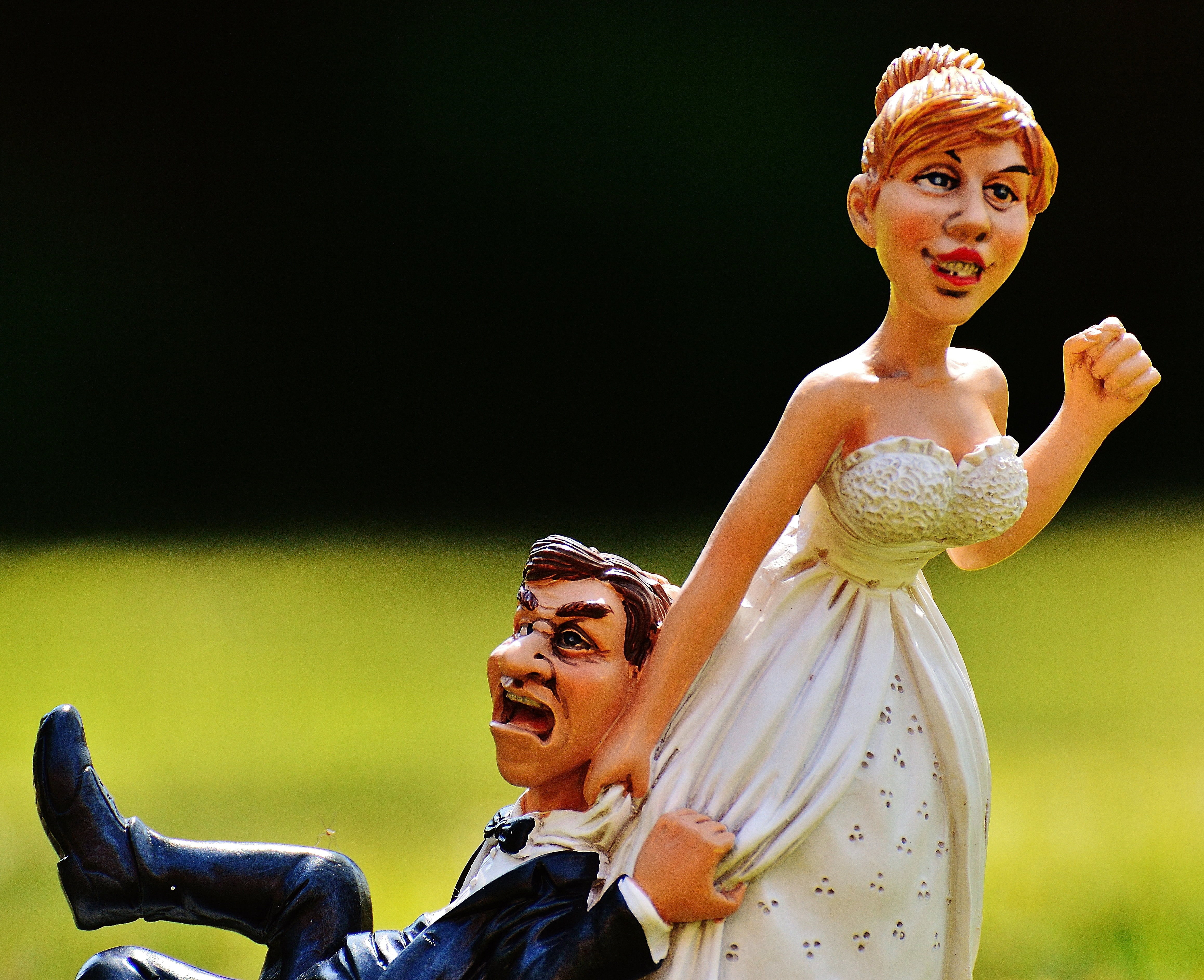 before, portrait, connectedness, grind down the aisle, positive emotion, together, panic, emotion, to force, young adult, bride and groom, groom, spouses, HD Wallpaper