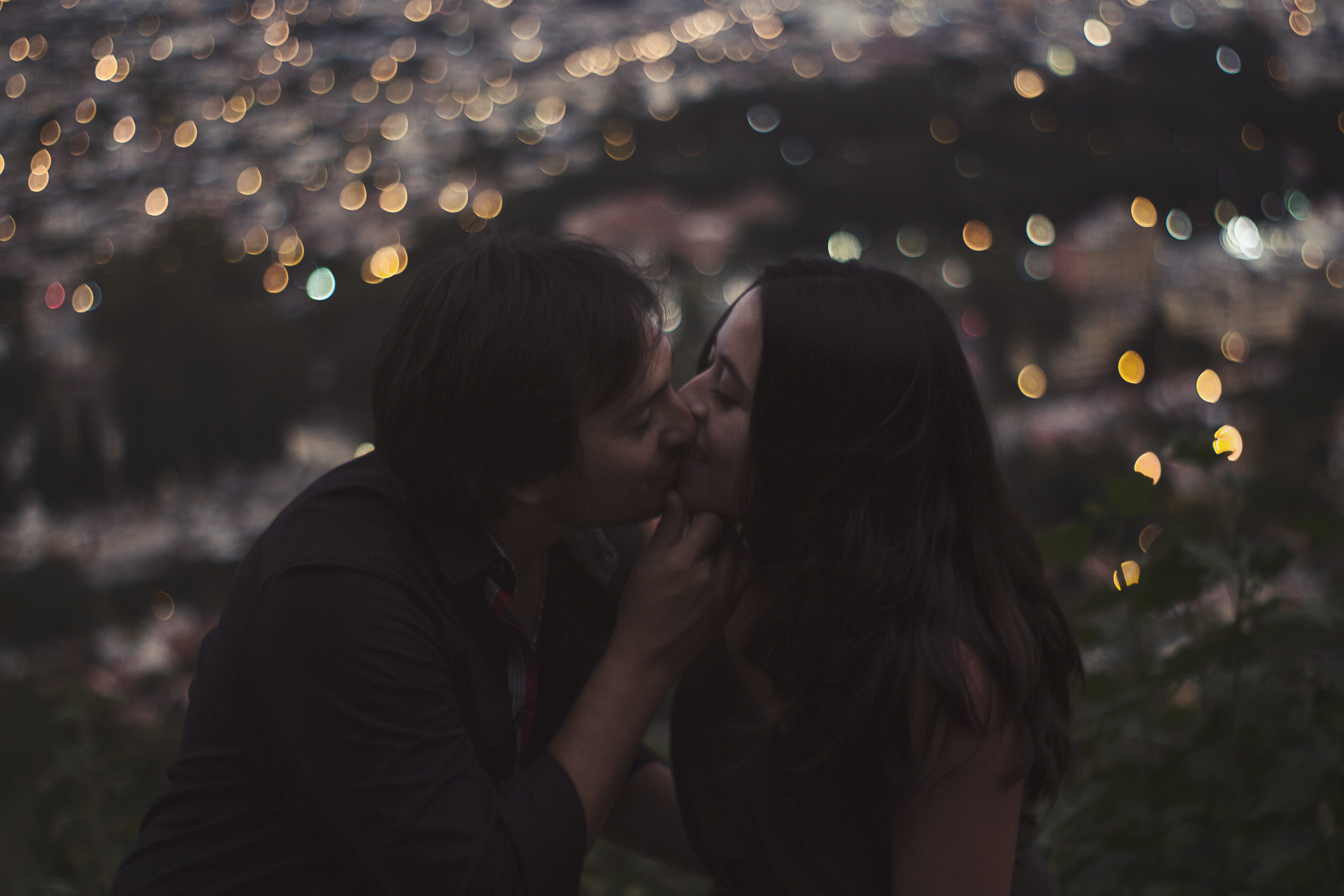 ceremony, Grooms, valentine, Lovers, women, photography, bokeh, wedding, young adult, marriage, illuminated, newlyweds, love, kiss, emotion, before god, HD Wallpaper