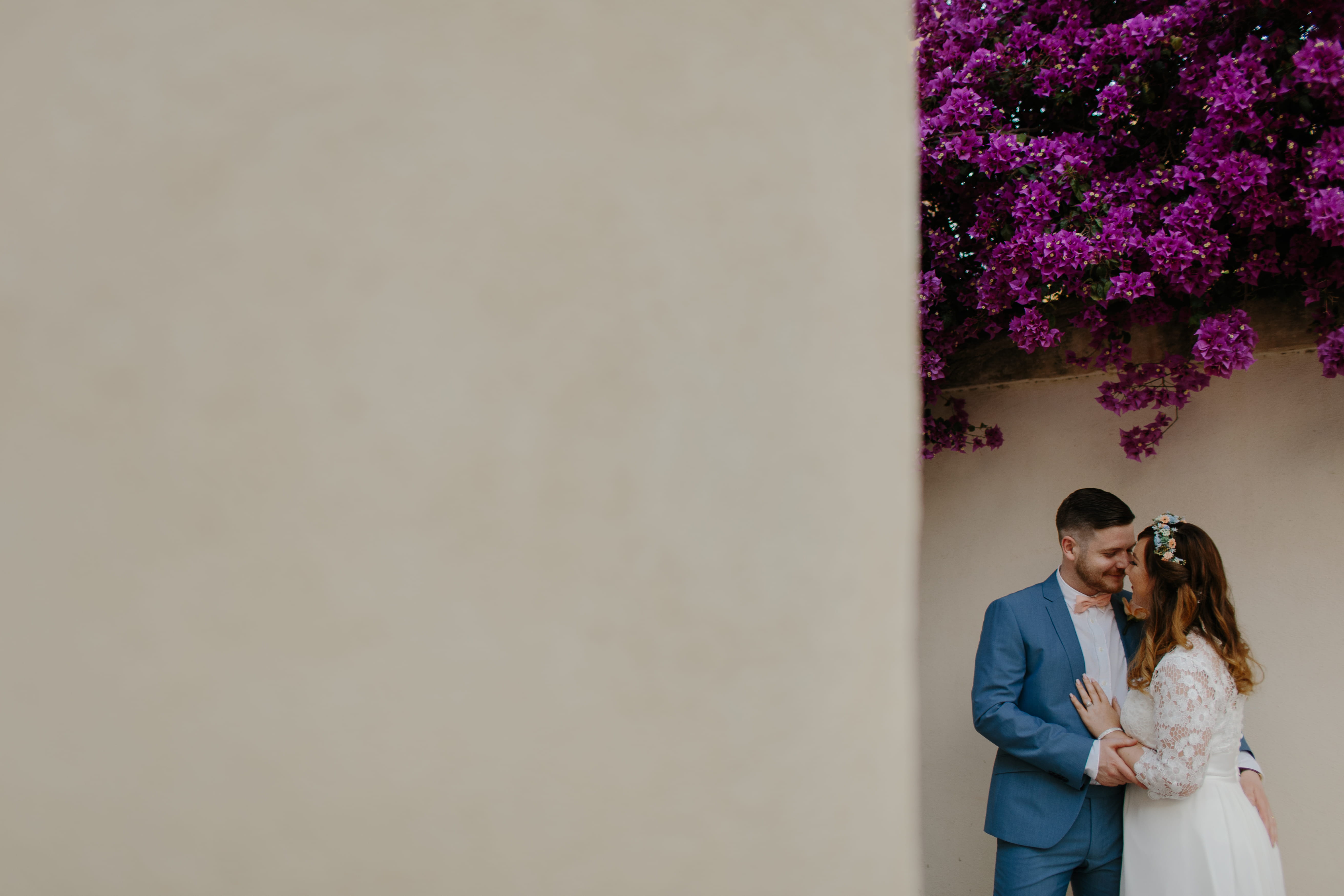 adult, togetherness, people, standing, love, copy space, newlywed, bouquet, couple - relationship, flower arrangement, flower, married, man, women, day, HD Wallpaper