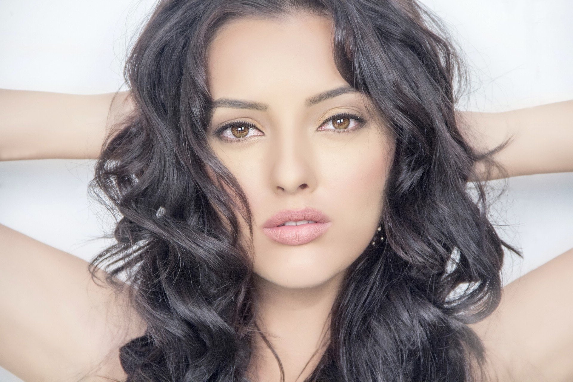 Models, Kristina Akheeva, Face, Model, 1080P, Brunette, Hair, HD Wallpaper