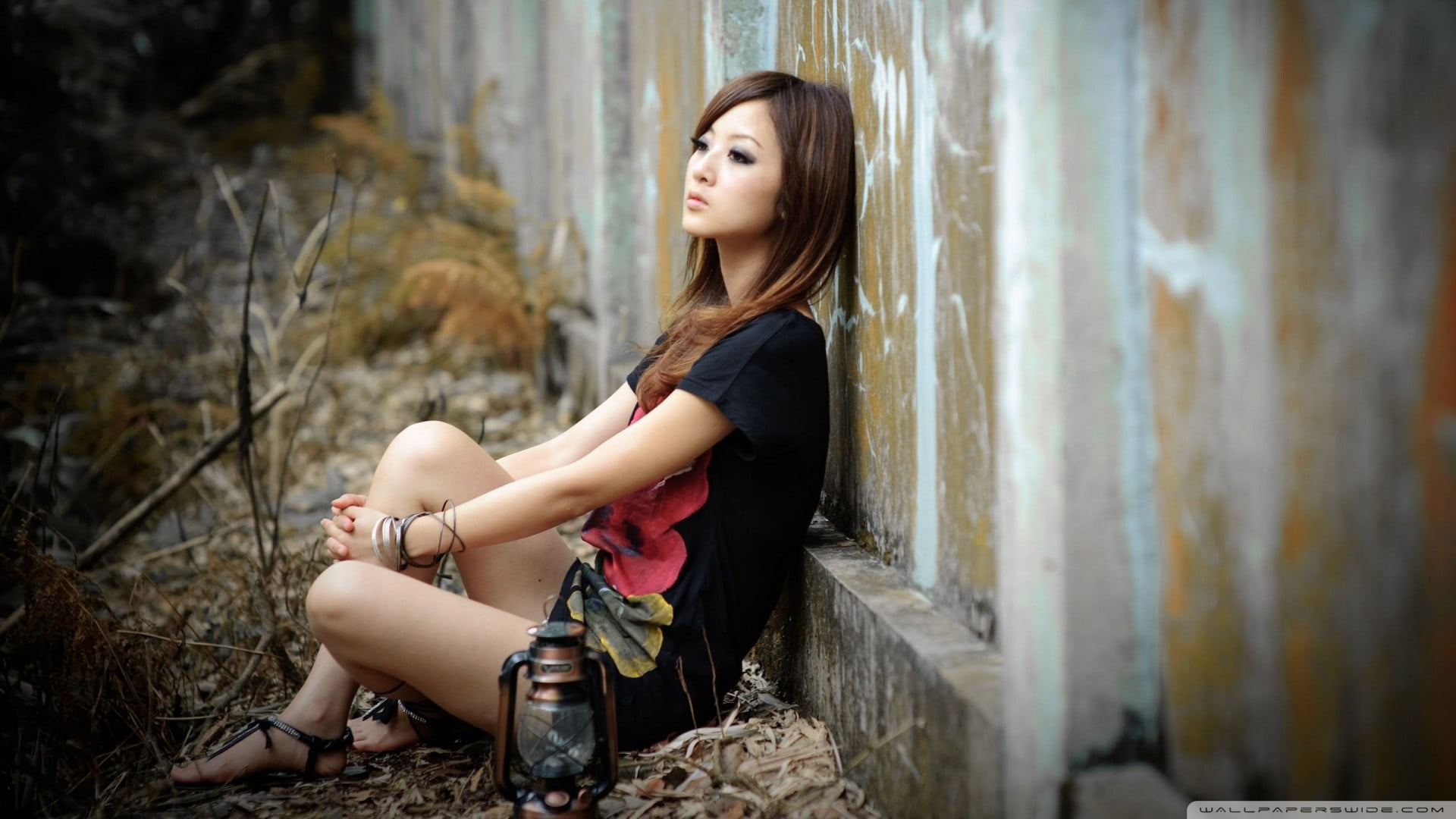 young women, beautiful woman, contemplation, young adult, hair, hairstyle, women, Mikako Zhang Kaijie, beauty, women outdoors, side view, adult, beautiful people, HD Wallpaper
