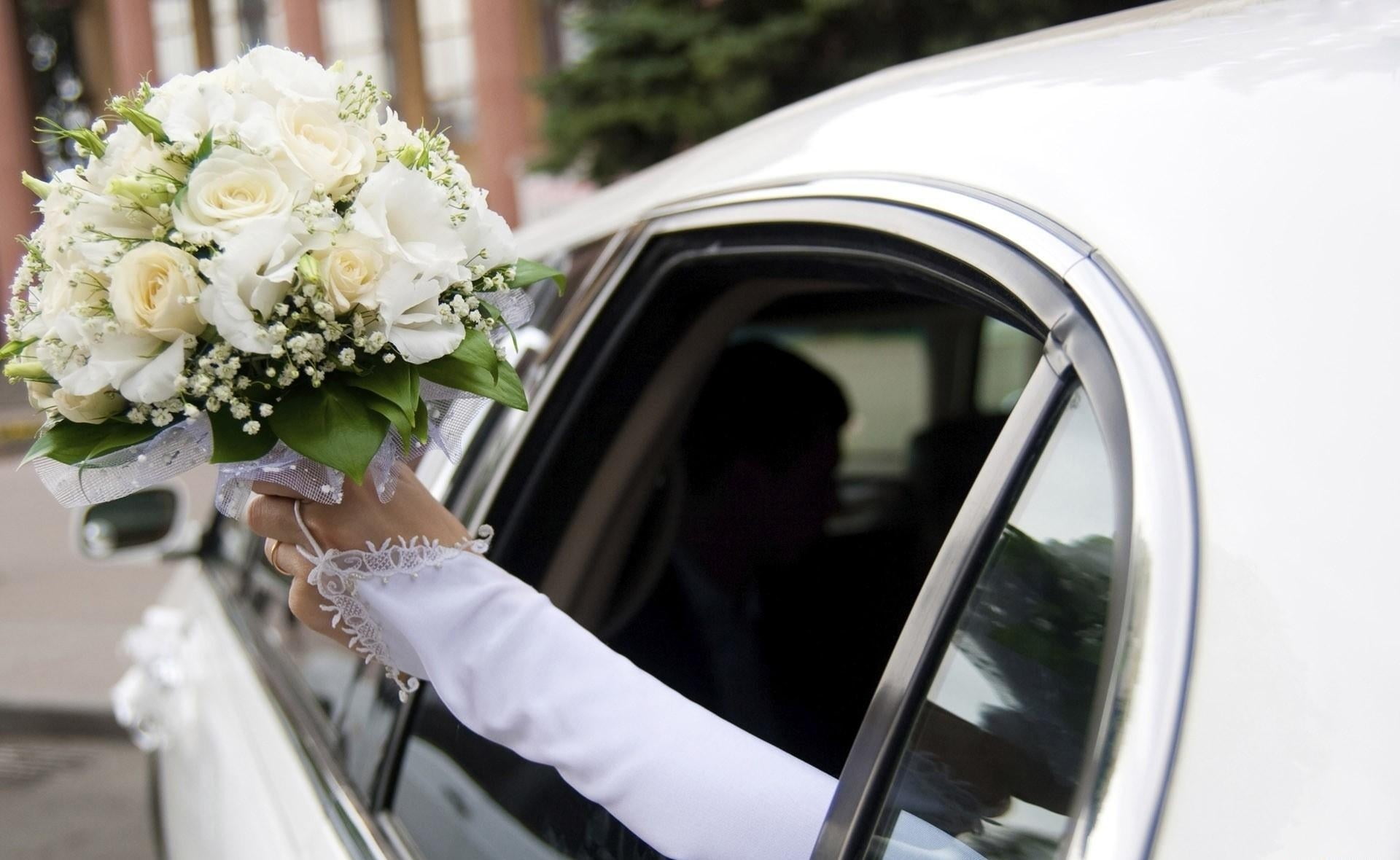 people, outdoors, white, flower, mode of transportation, machine, flowering plant, nature, elegance, celebration, bride, bunch of flowers, wedding dress, HD Wallpaper