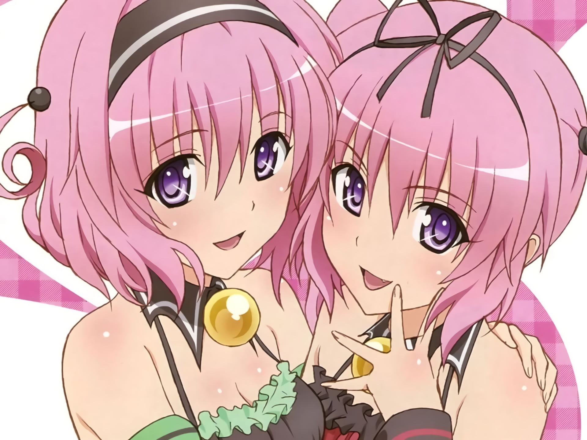 adult, young adult, human body part, purple, portrait, pink color, lifestyles, real people, close-up, Nana Aster Deviluke, body part, representation, leisure activity, HD Wallpaper