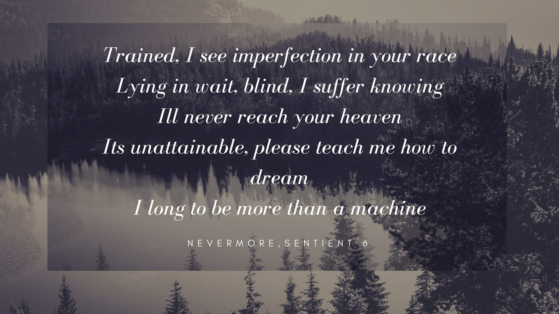 Nevermore, 1080P, Sentient 6, song, HD Wallpaper
