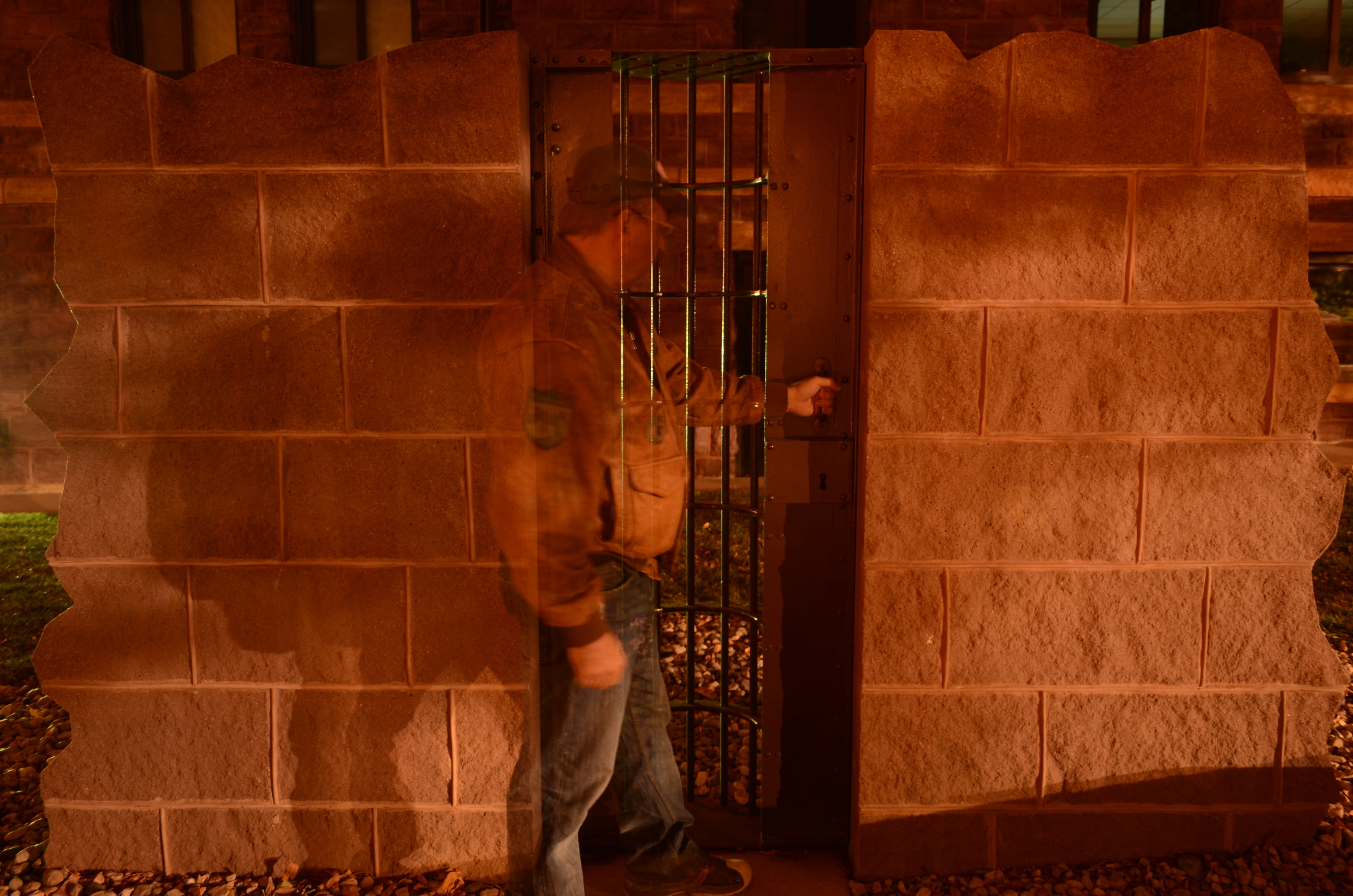 casual clothing, one person, burglar, men, full length, occupation, guard, night, wall, architecture, real people, working, wall - building feature, indoors, HD Wallpaper