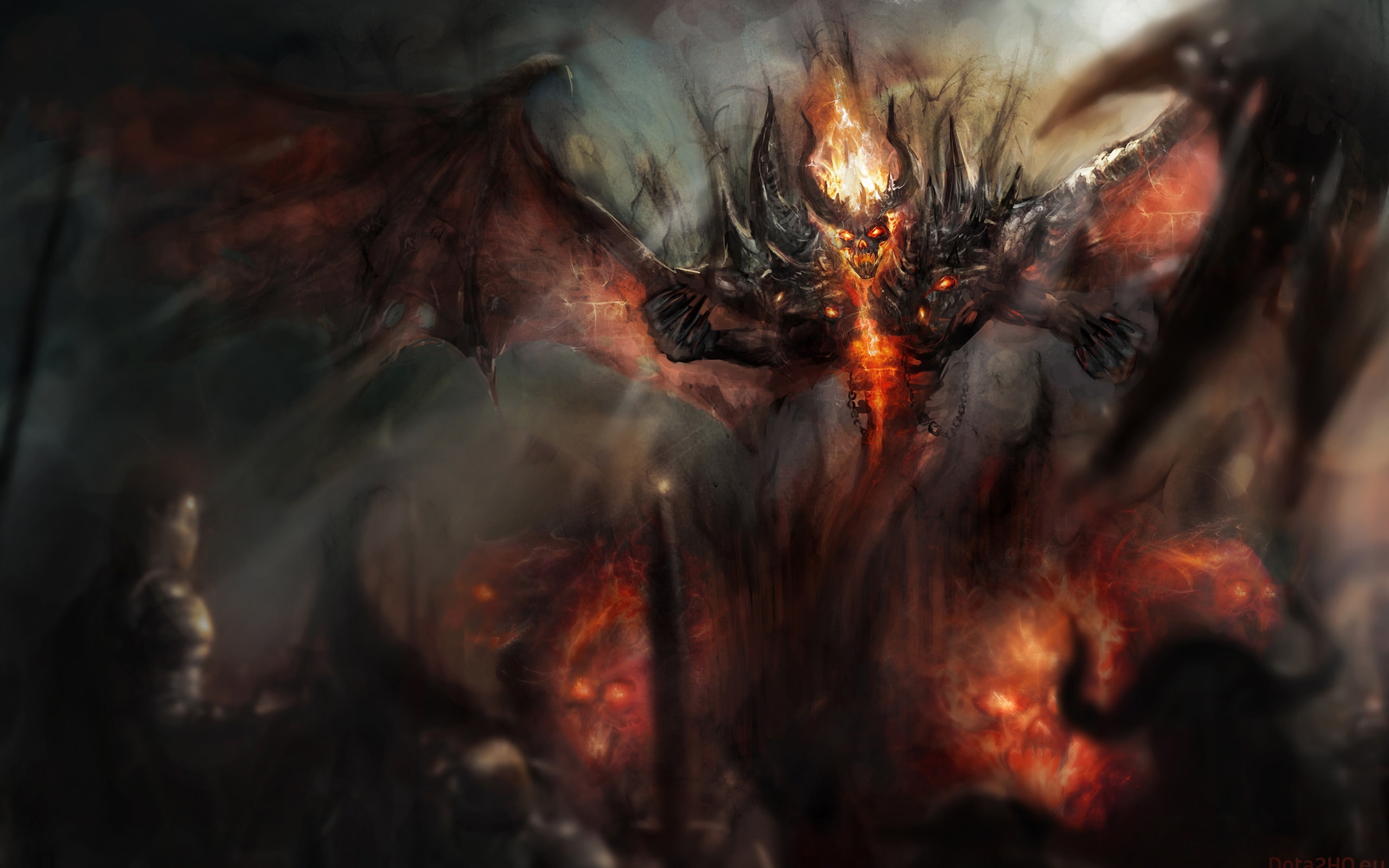 nevermore, dota, Dota 2, 2K, HD Wallpaper