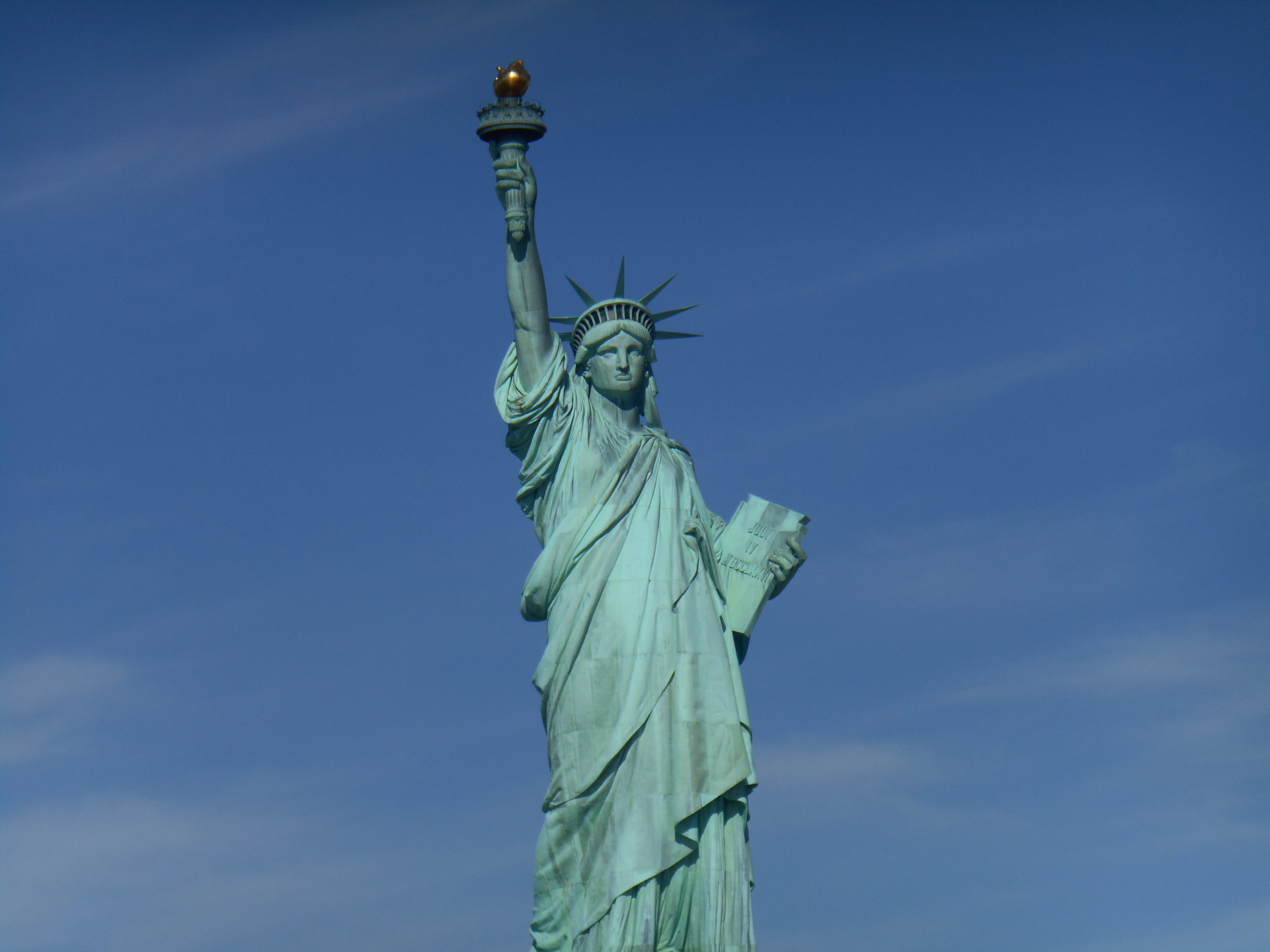 crown, independence, blue, poem, turquoise colored, united, national, icon, statue, female likeness, new colossus, immigration, dom, 5K, monument, tourism, HD Wallpaper