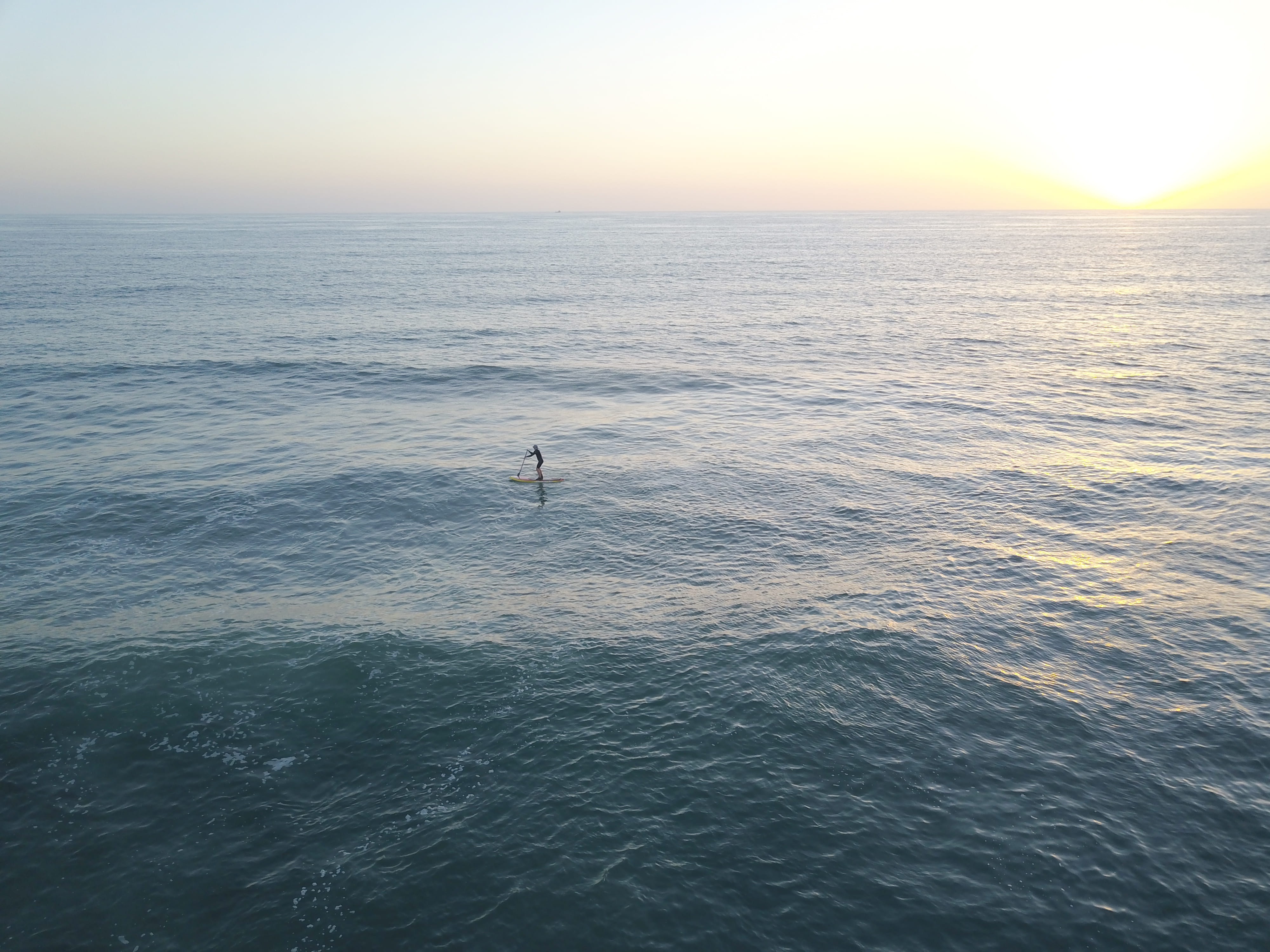 la jolla, clear sky, scenics - nature, sunset, ocean, outdoors, beauty in nature, non-urban scene, 4K, water, sport, united states, real people, horizon over water, HD Wallpaper