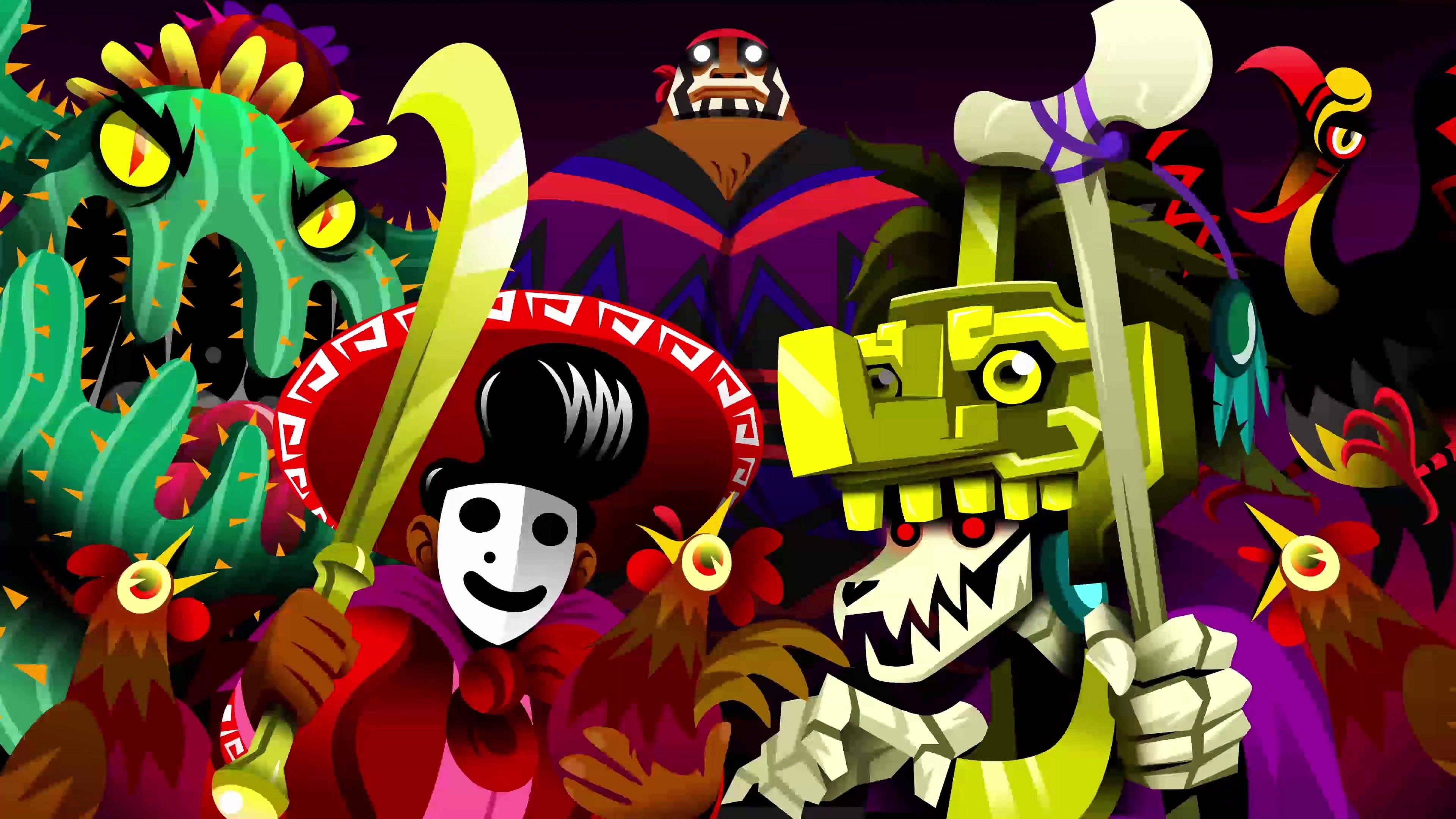 4K, Paris Game Week, screenshot, 4k, Guacamelee 2, HD Wallpaper