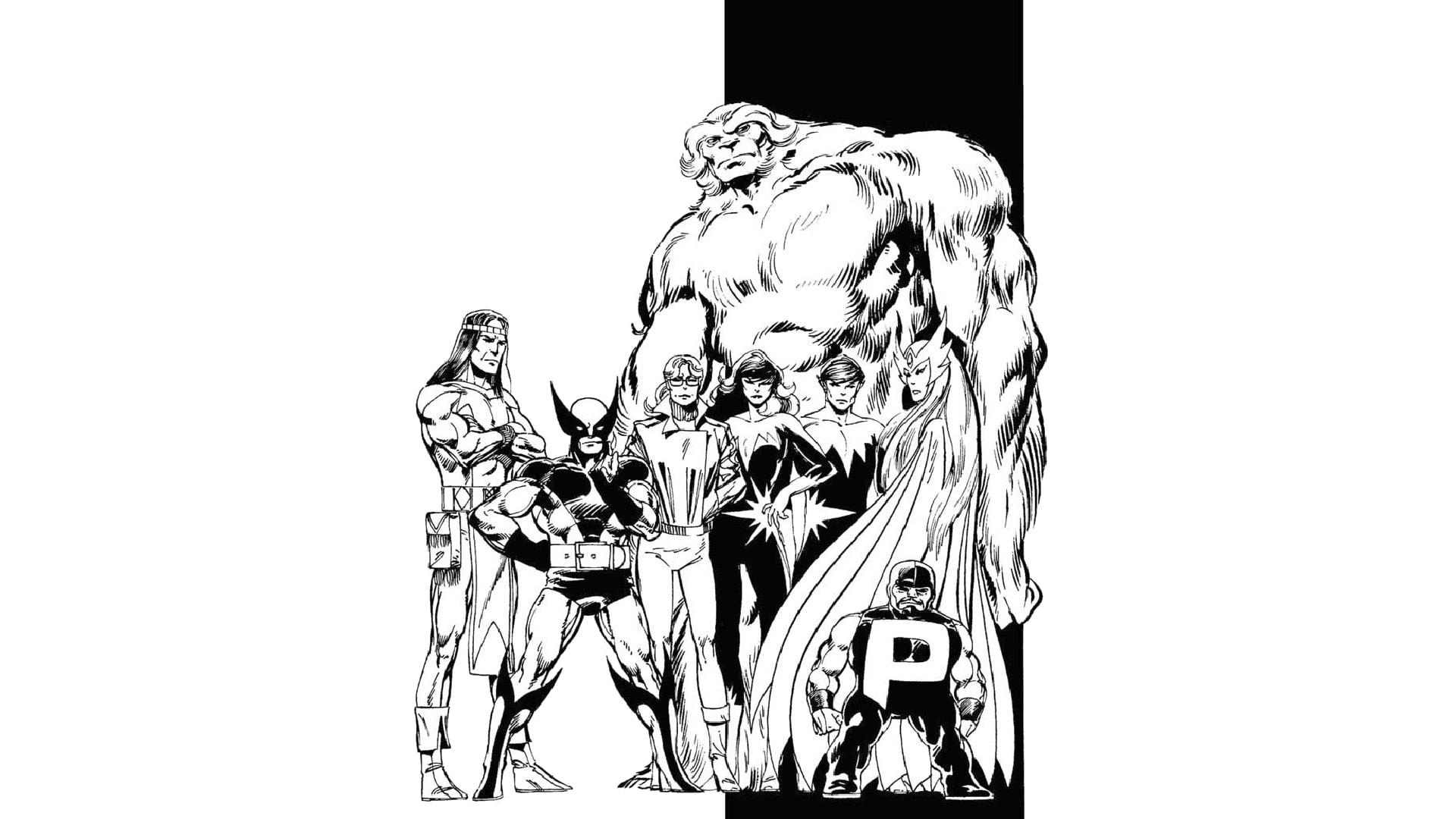Aurora (Marvel Comics), Northstar (Marvel Comics), Alpha Flight, 1080P, Puck (Marvel Comics), Comics, Snowbird (Marvel Comics), Wolverine, Sasquatch (Marvel Comics), HD Wallpaper
