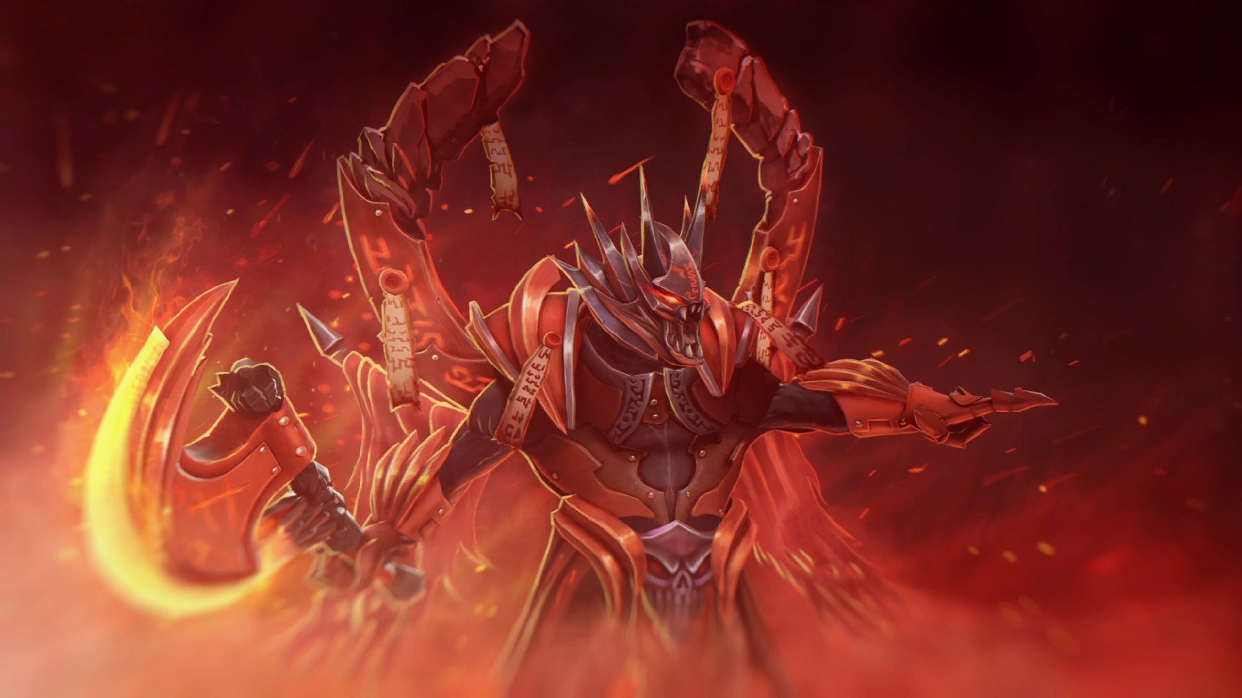 2K, abilities, dota, roles, earth, blade, infernal, devour, heroes, hd, desktop, doom, scorched, HD Wallpaper