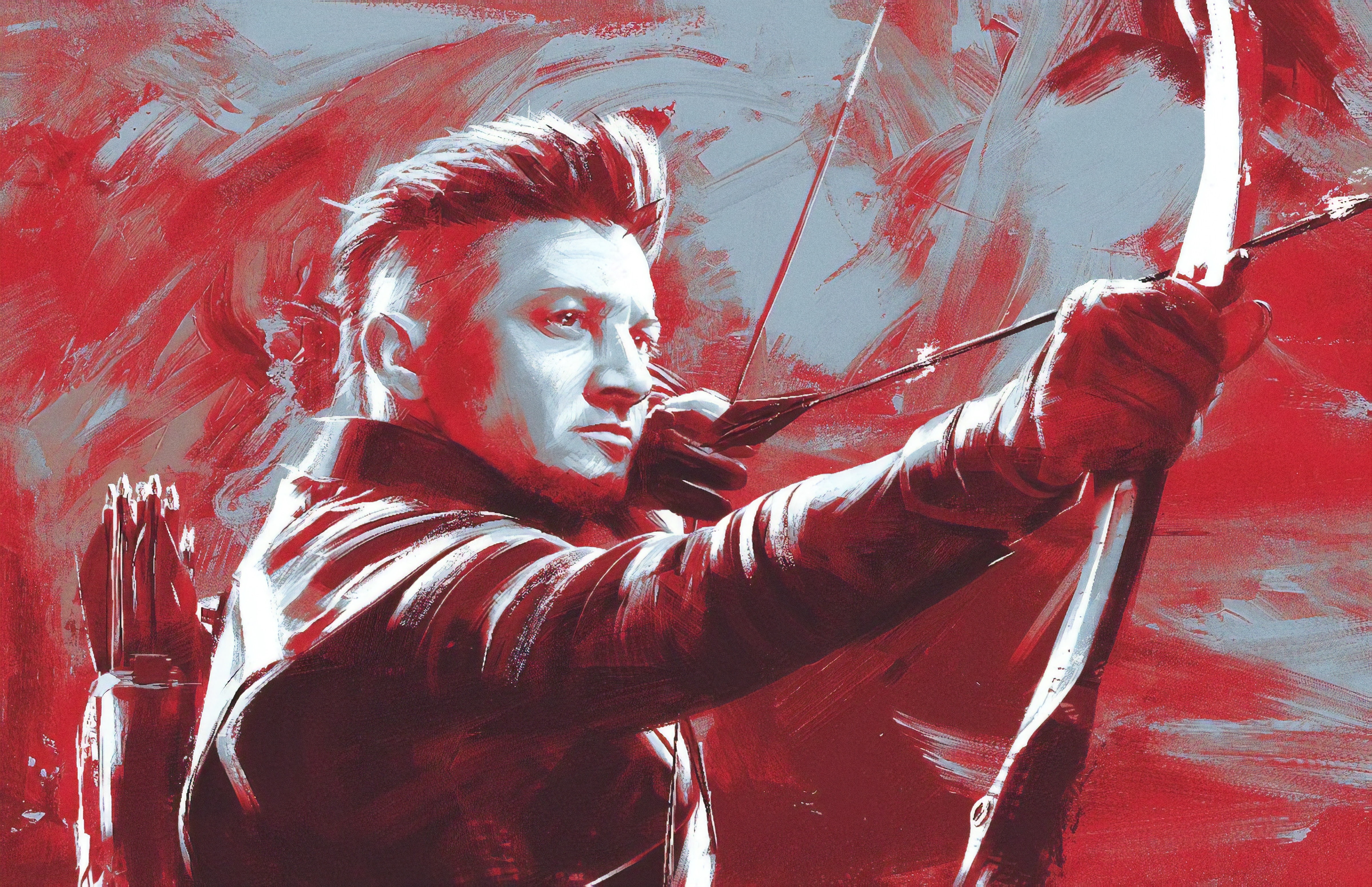 Jeremy Renner, The Avengers, 4K, Avengers Endgame, Hawkeye, HD Wallpaper