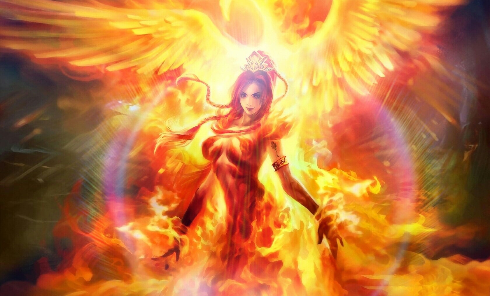 720P, Dota 2, Lina, HD Wallpaper
