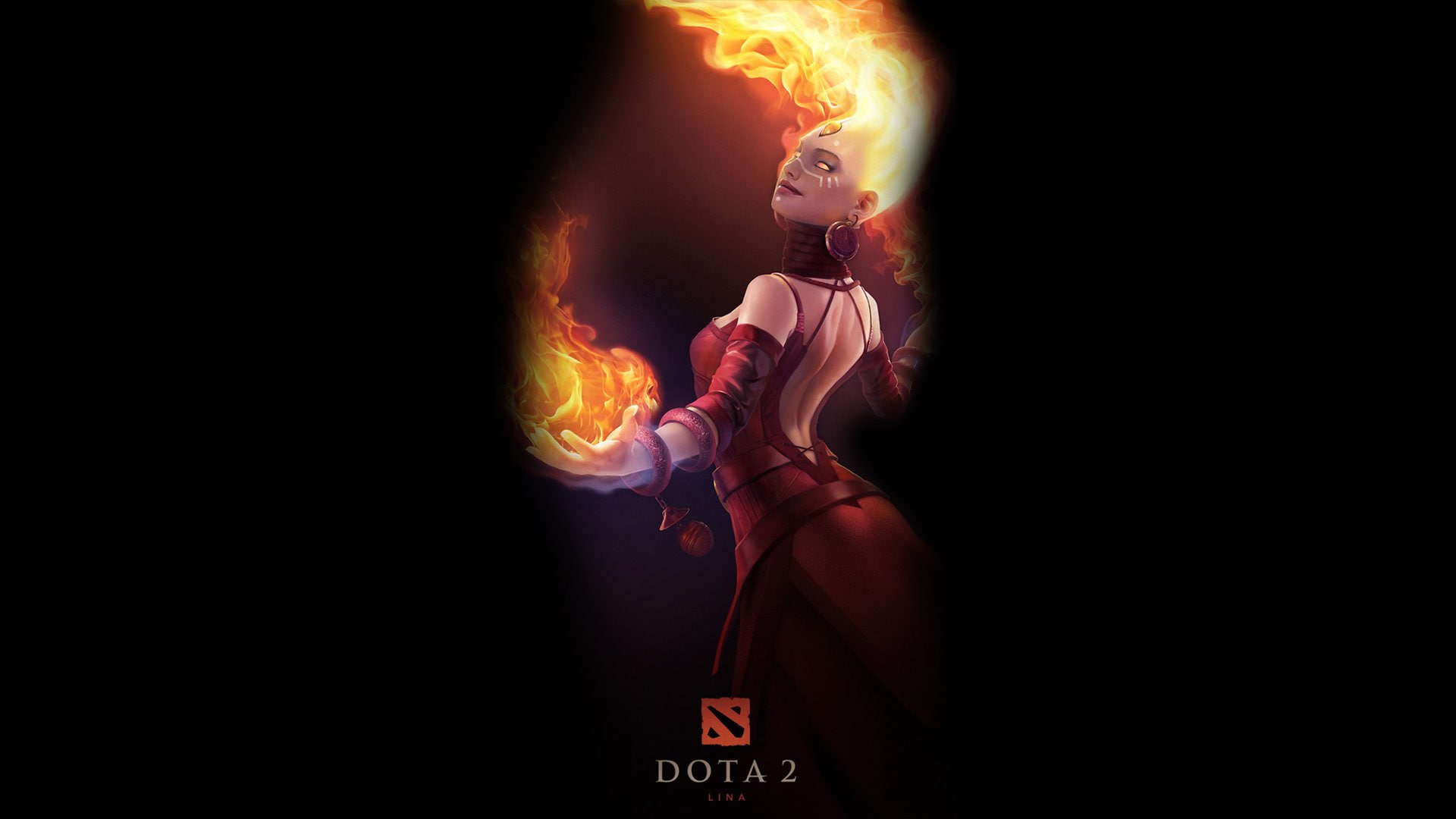 DotA 2, 1080P, Game, DotA, Lina (DotA 2), HD Wallpaper