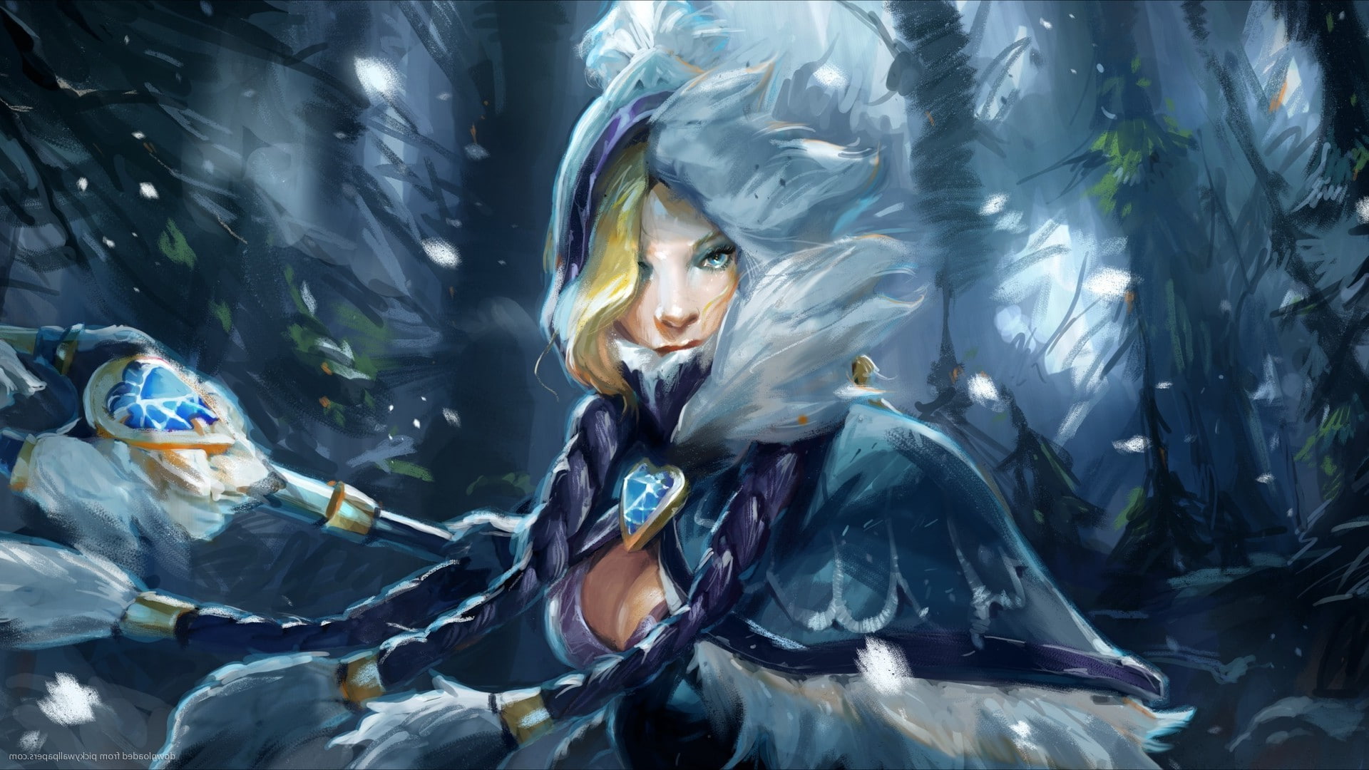 Valve Corporation, Defense Of The Ancients, beautiful woman, females, Dota 2, portrait, hairstyle, leisure activity, lifestyles, 1080P, young women, dota, HD Wallpaper