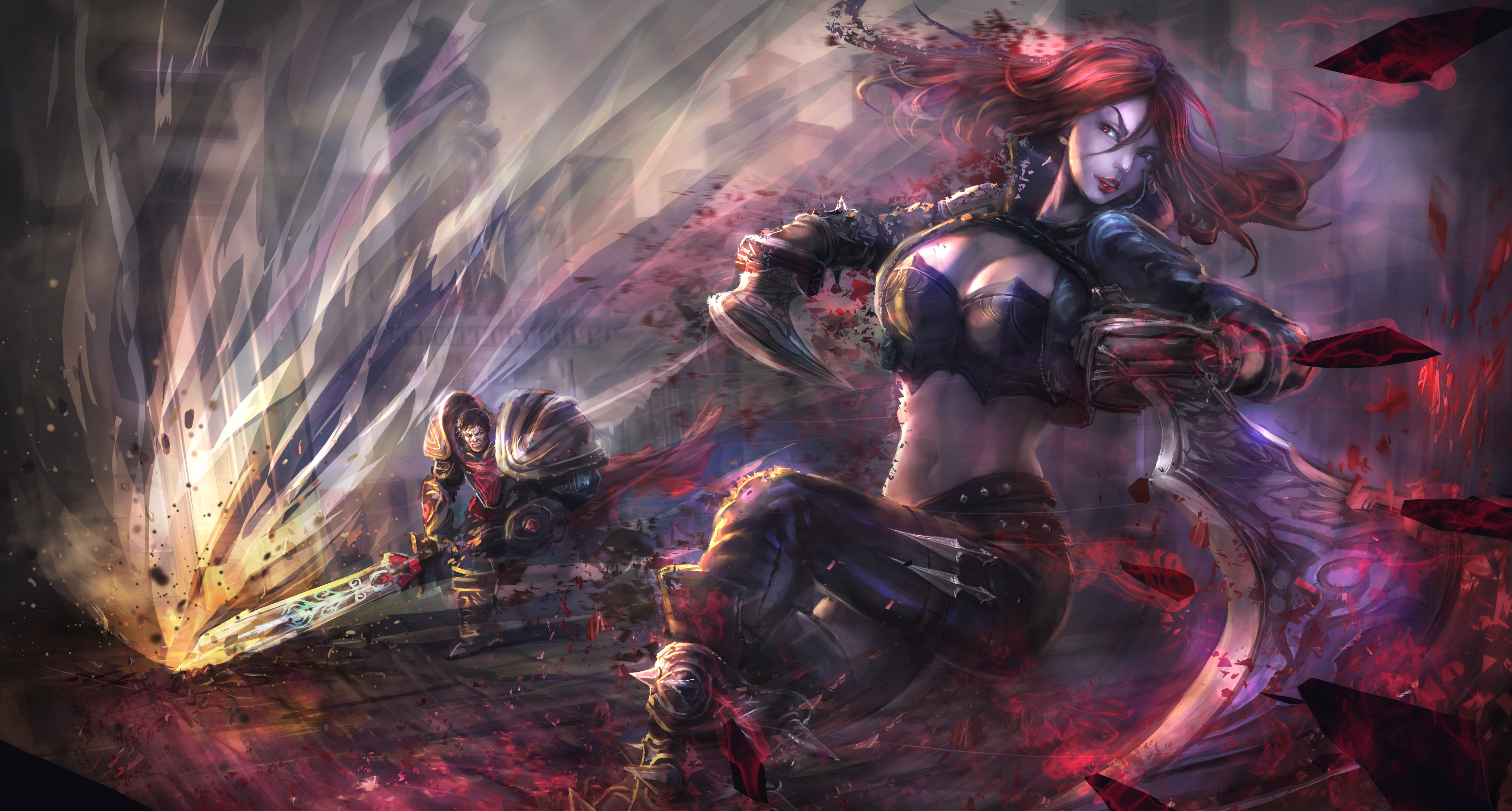 water, assassin, digital composite, indoors, arts culture and entertainment, real people, lifestyles, celebration, creativity, illustration, 5K, dota, HD Wallpaper