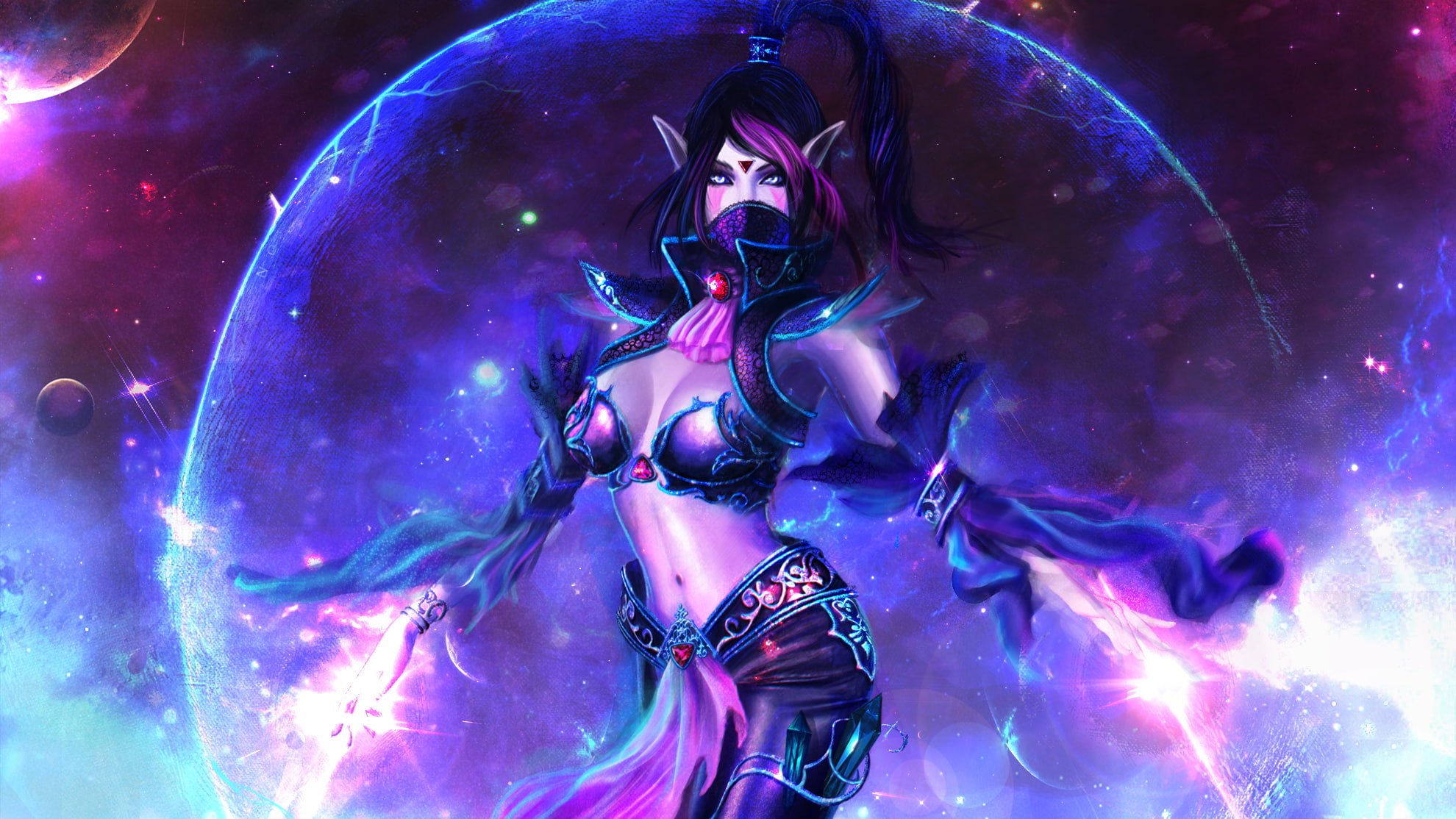 warrior, assassin, girls, lanaya, 1080P, dota, magic, templar, games, fantasy, HD Wallpaper