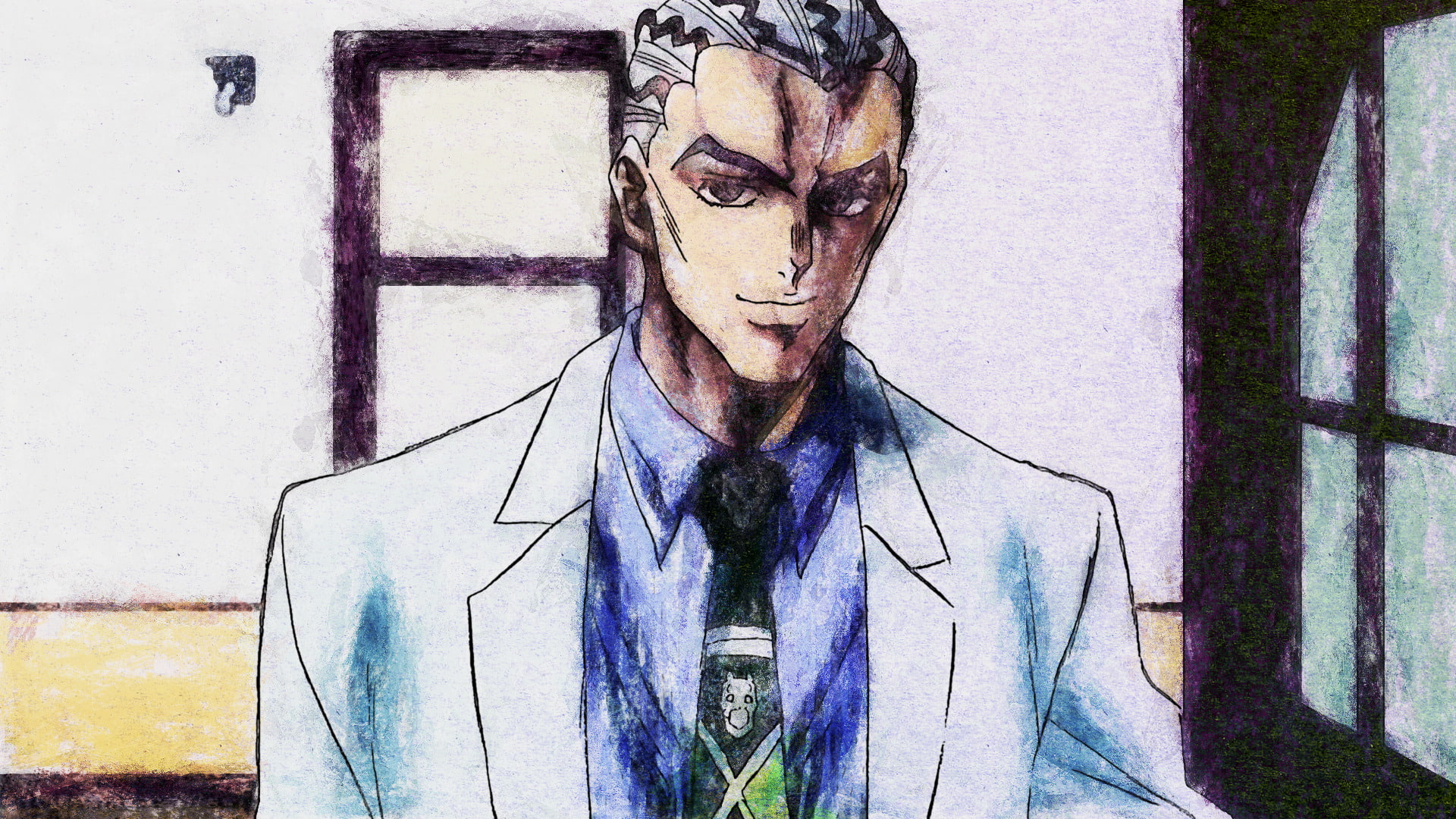 1080P, Yoshikage Kira, Kosaku Kawajiri, Jojos Bizarre Adventure, Anime, HD Wallpaper