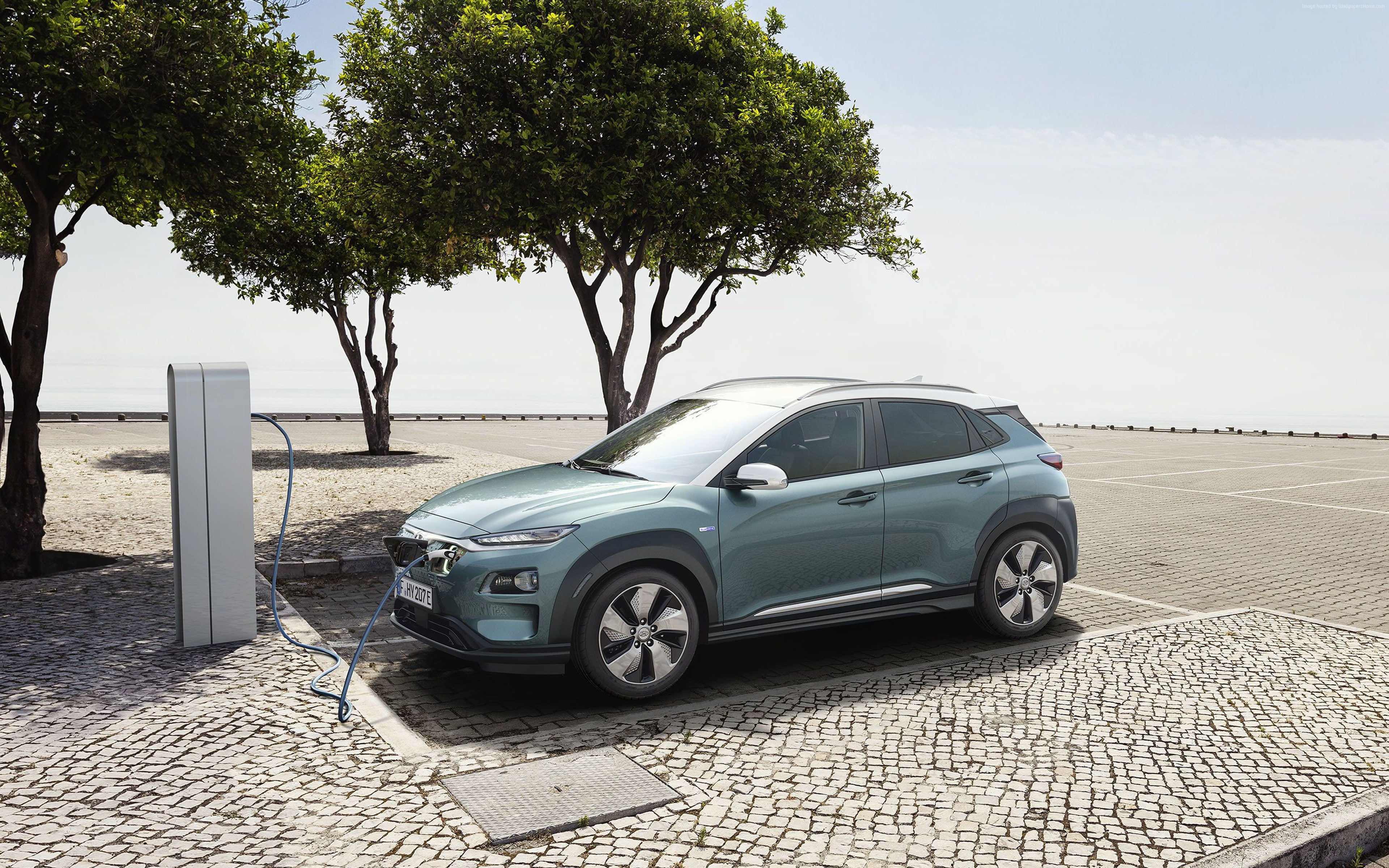Geneva Motor Show 2018, 4k, 4K, Hyundai Kona Electric, HD Wallpaper