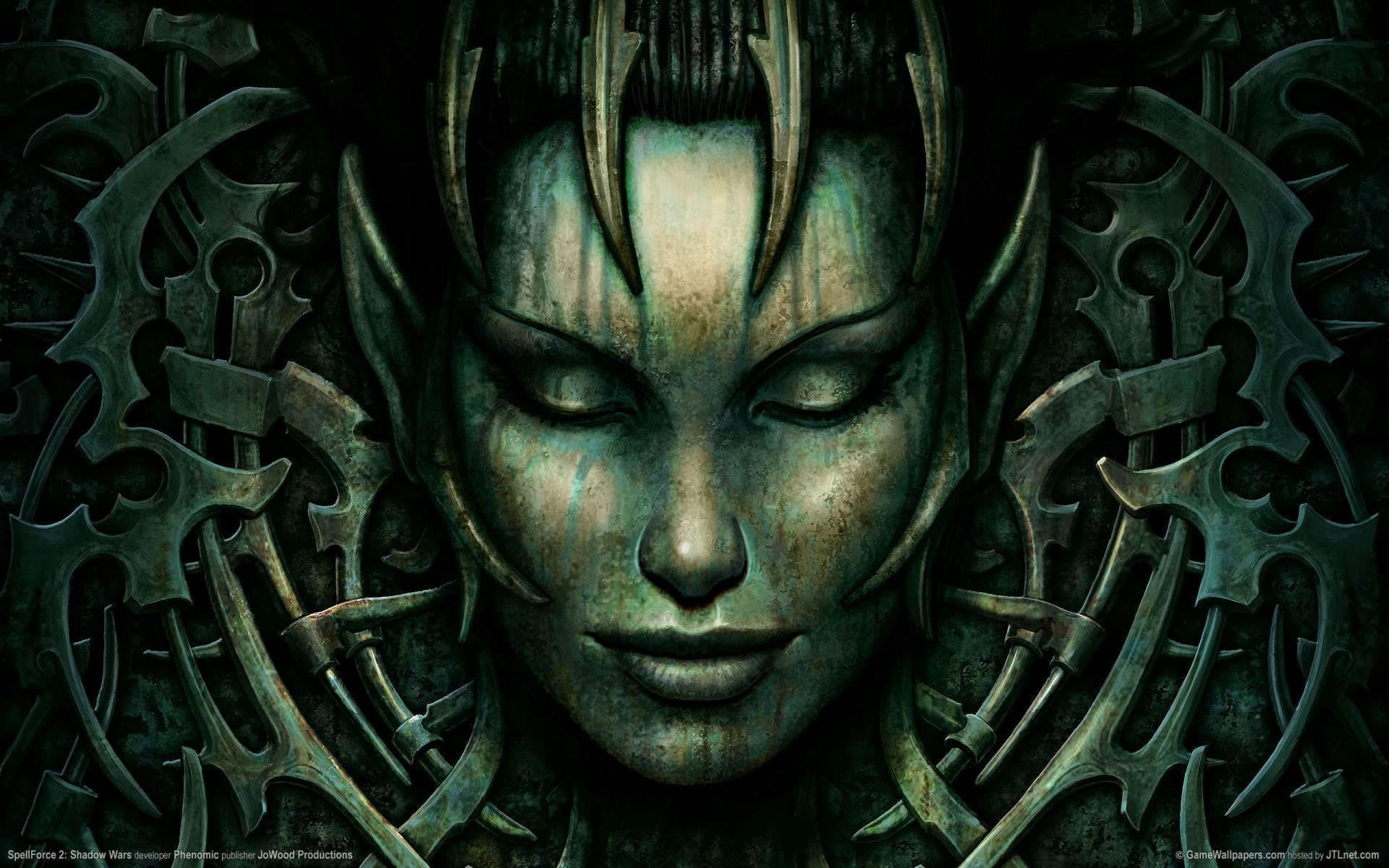 face, fantasy, shadows, game, 2K, spellforce, games, wars, dark, witch, HD Wallpaper
