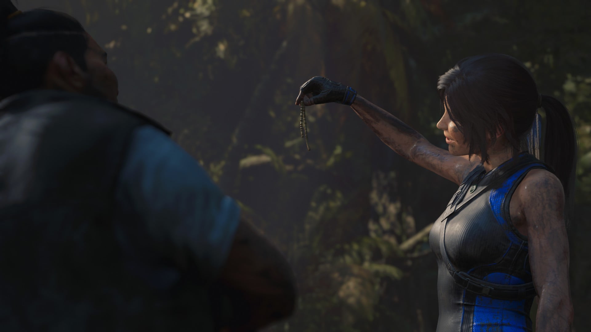 standing, waist up, adult, video games, lifestyles, occupation, casual clothing, outdoors, hairstyle, PC gaming, holding, rear view, screen shot, 1080P, HD Wallpaper