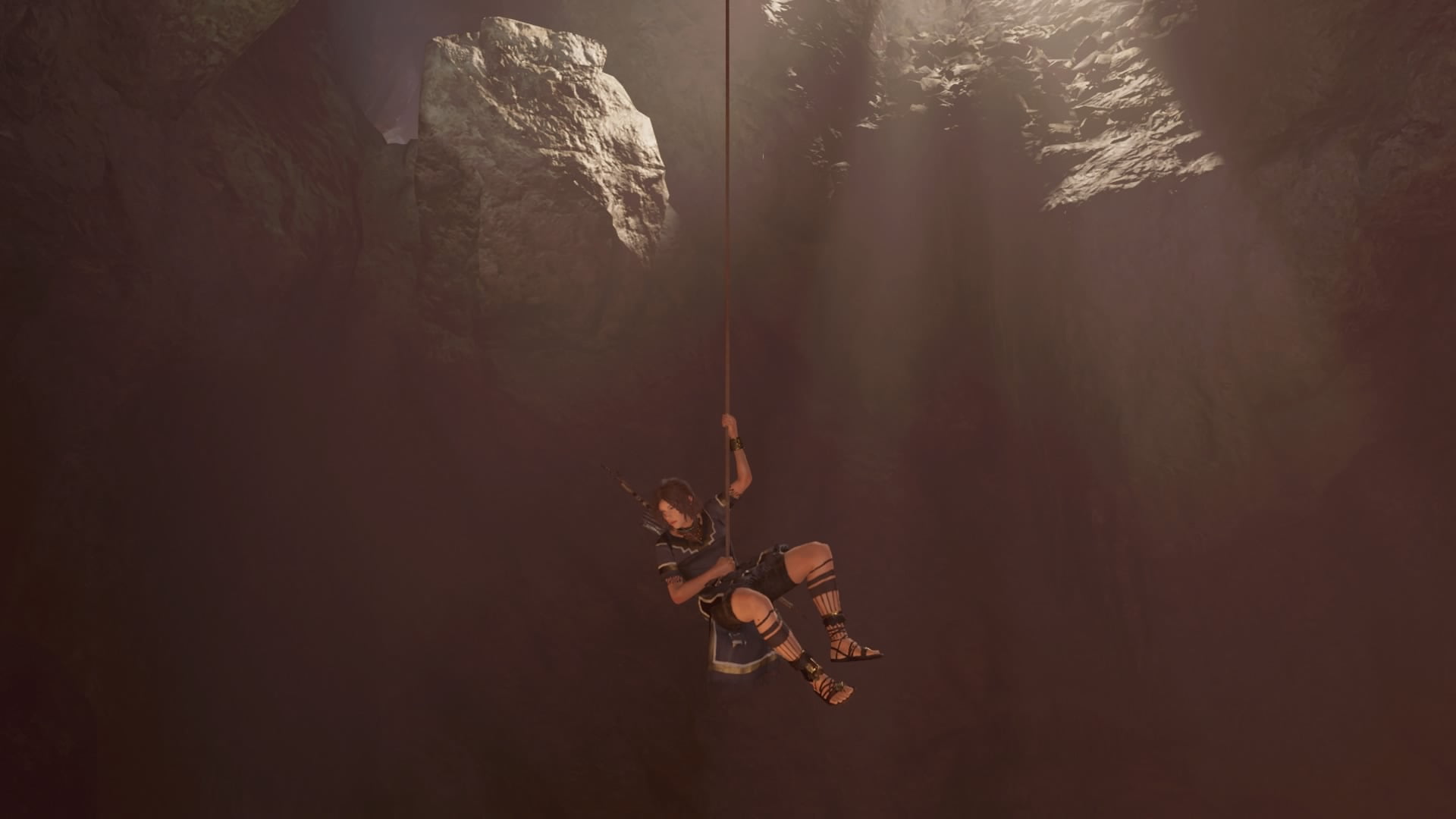 winter, nature, cold temperature, land, PlayStation 4, brown, Shadow of the Tomb Raider, day, video games, hanging, motion, wall - building feature, screen shot, HD Wallpaper